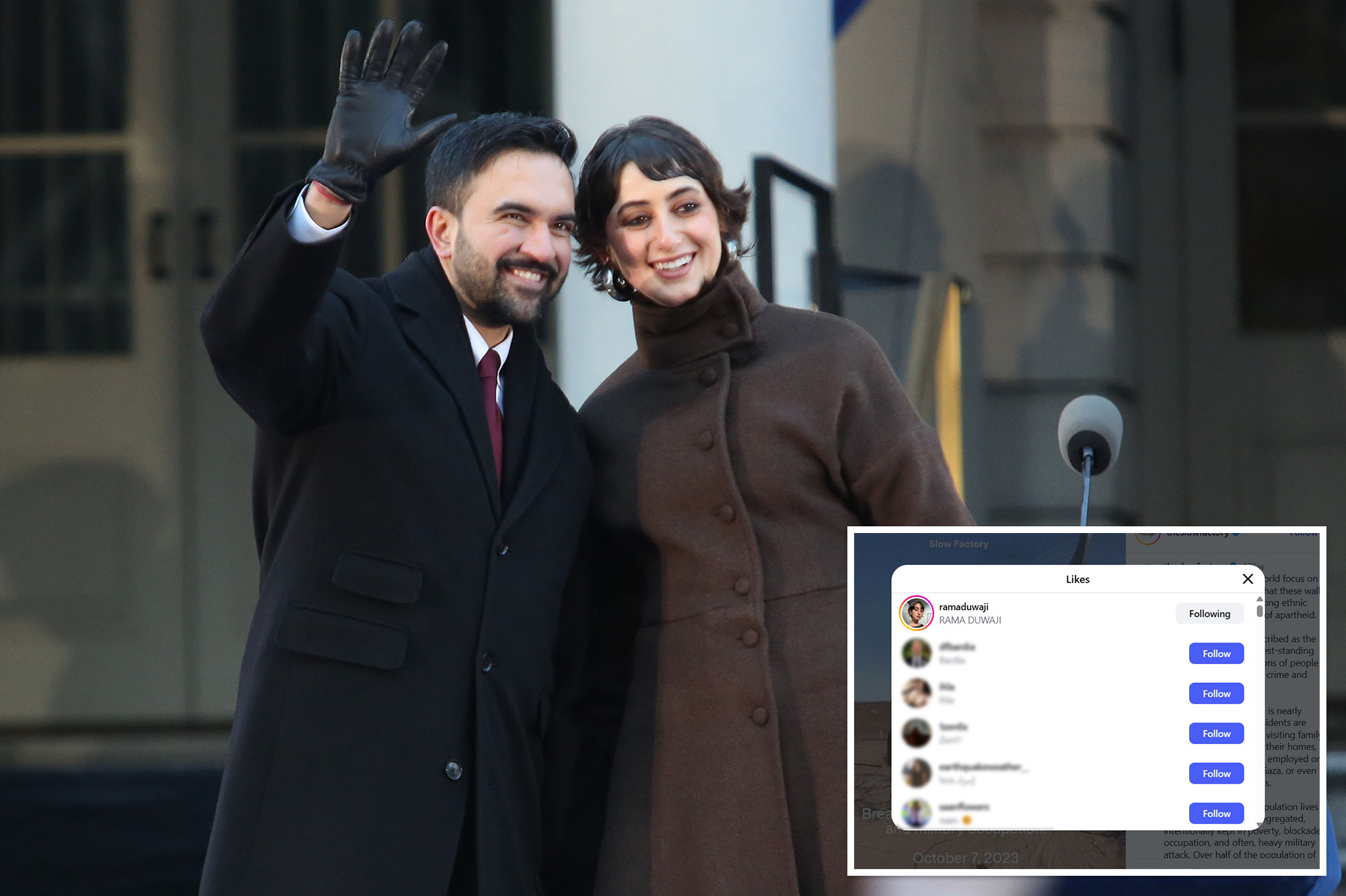 Mamdani’s wife Rama Duwaji liked post calling Oct. 7 Hamas rapes of Israelis a ‘mass hoax’: report