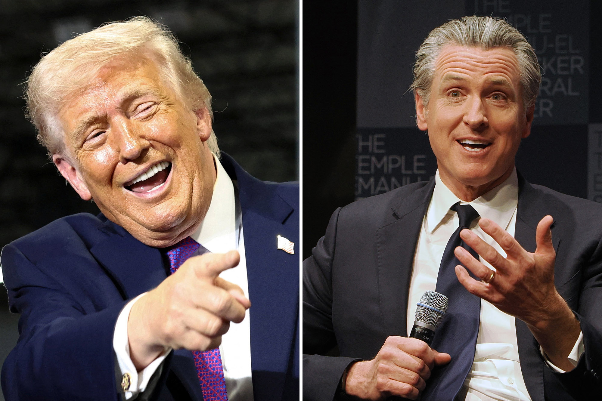 Trump taunts Gavin Newsom’s dyslexia, calling him ‘low IQ’