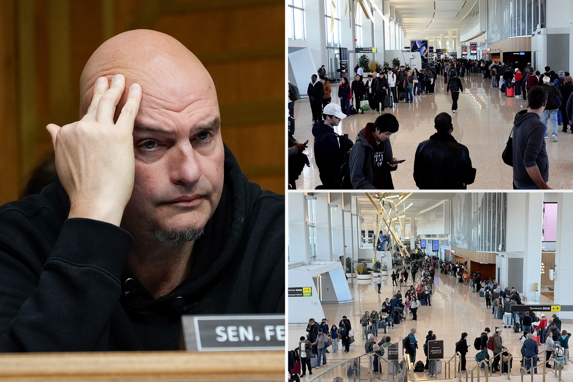 Fetterman slams Democratic ‘mess’ as TSA workers miss paychecks during DHS shutdown
