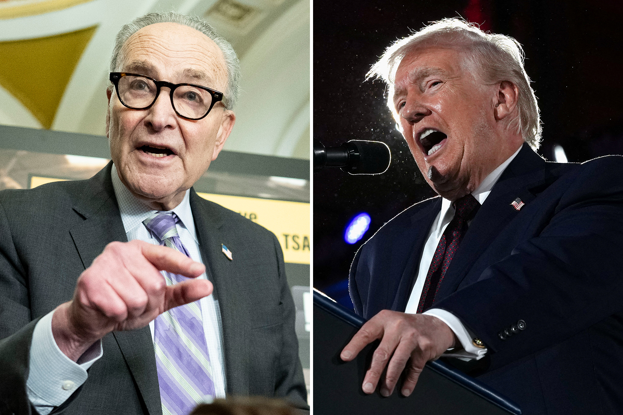 Trump predicts ‘desperate’ Schumer will cave in DHS shutdown fight, demands end to filibuster
