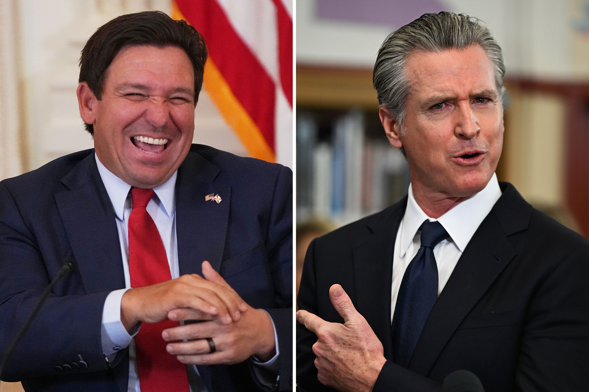 Florida gov. Ron DeSantis trolls Gavin Newsom — with spicy anecdote about his father-in-law