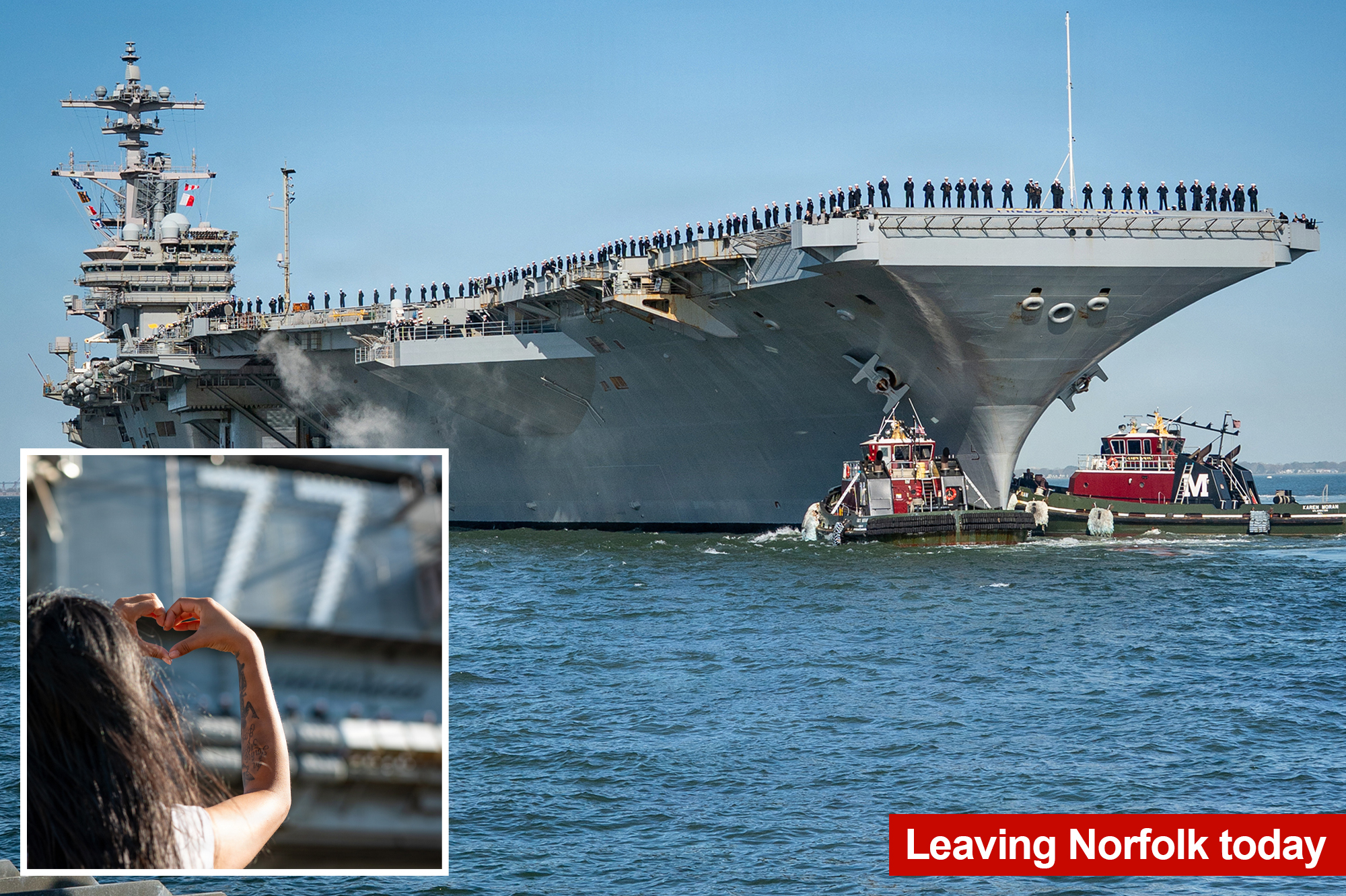 US deploys 3rd aircraft carrier — the USS George HW Bush — to Middle East as Iran war rumbles on