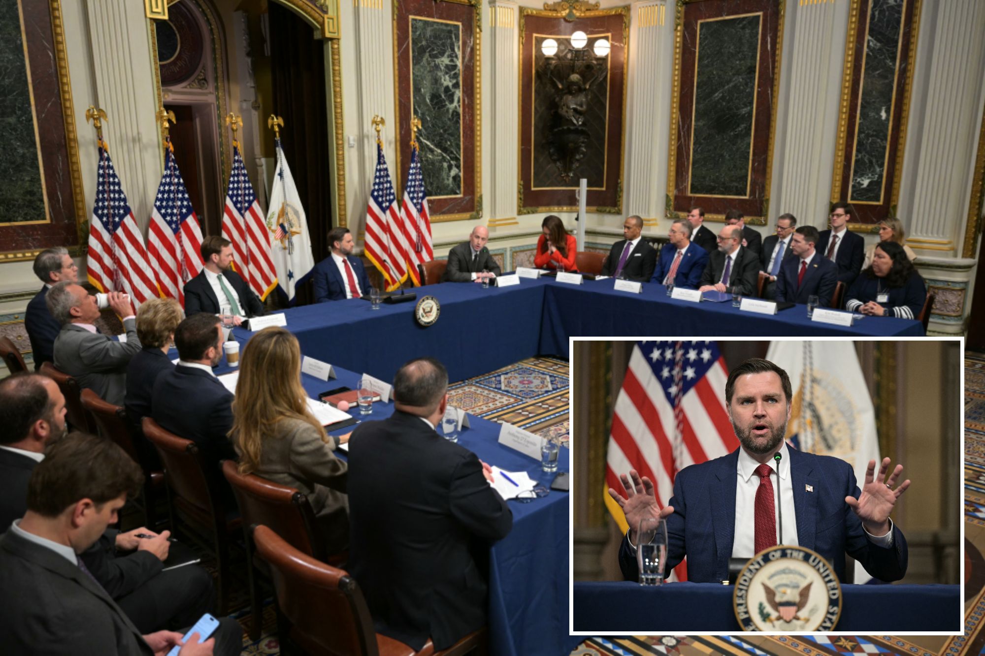 Vance assembles cabinet secretaries for first anti-fraud task force meeting