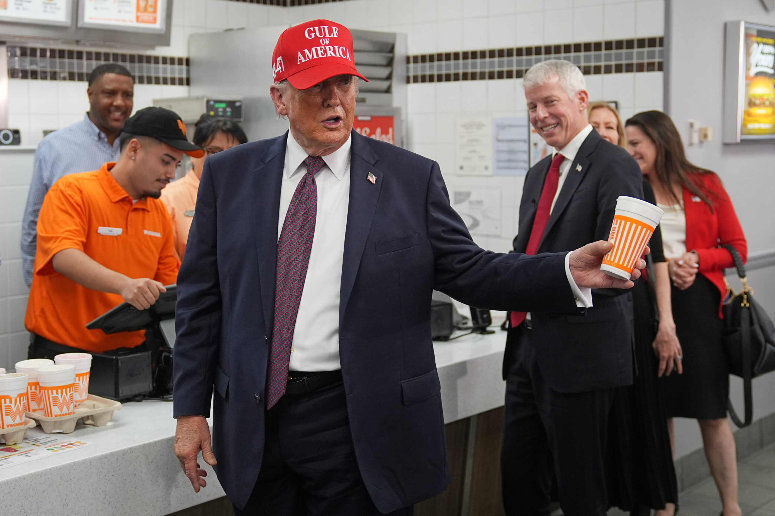 Trump ordered Iran war, then ordered ‘hamburgers for all’ at Whataburger