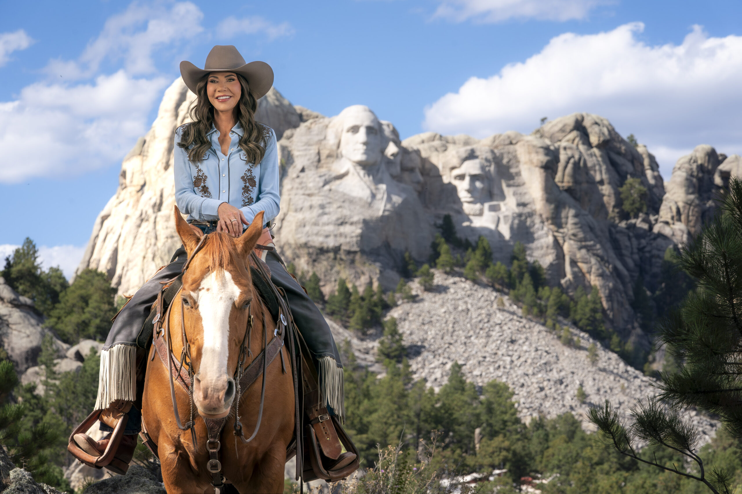 Noem spent $20,000 on horse rentals, $3,800 on hair and makeup for Mount Rushmore ads: Dems