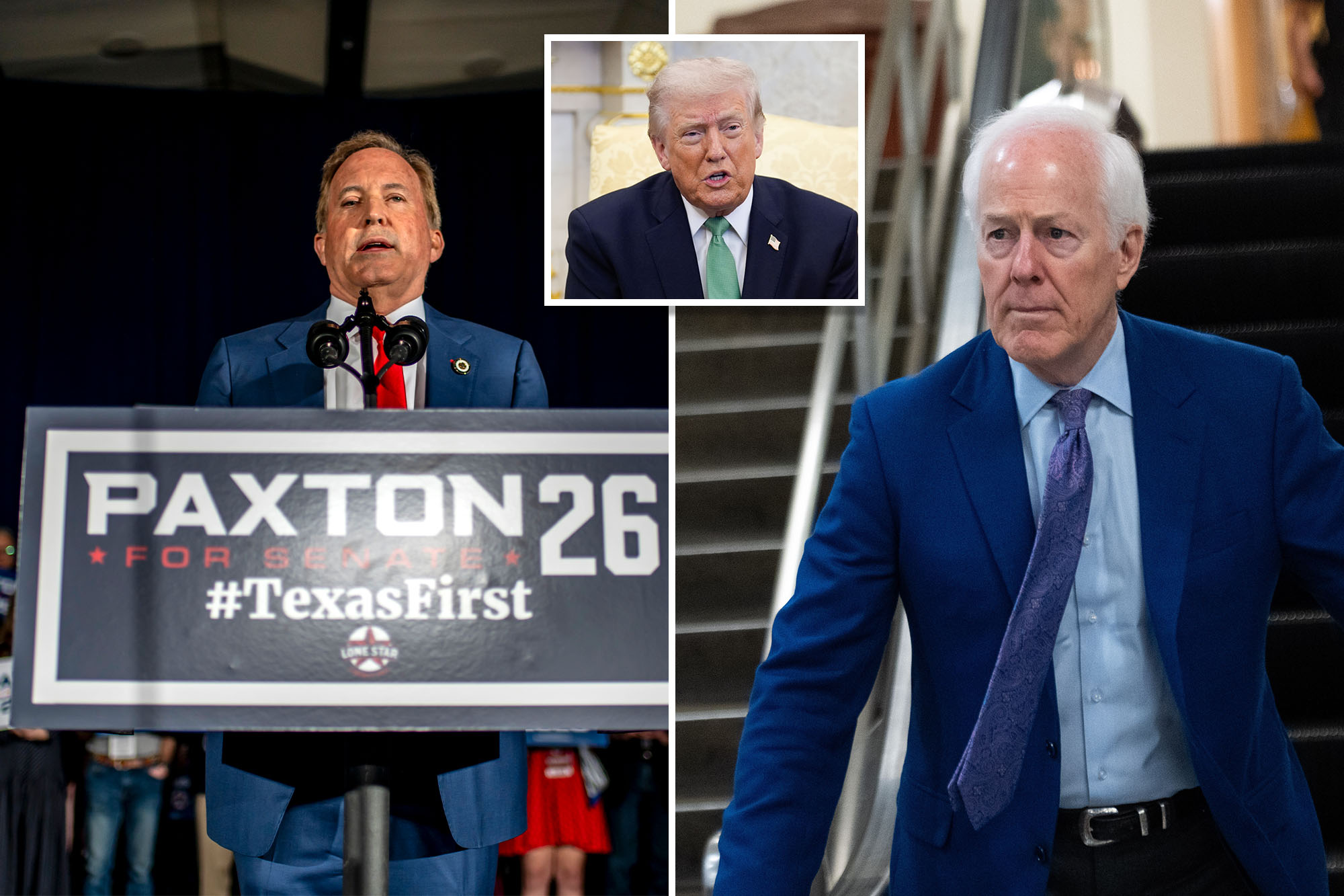 Trump doesn’t endorse candidate in heated GOP Texas Senate primary runoff between Paxton, Cornyn before key deadline 