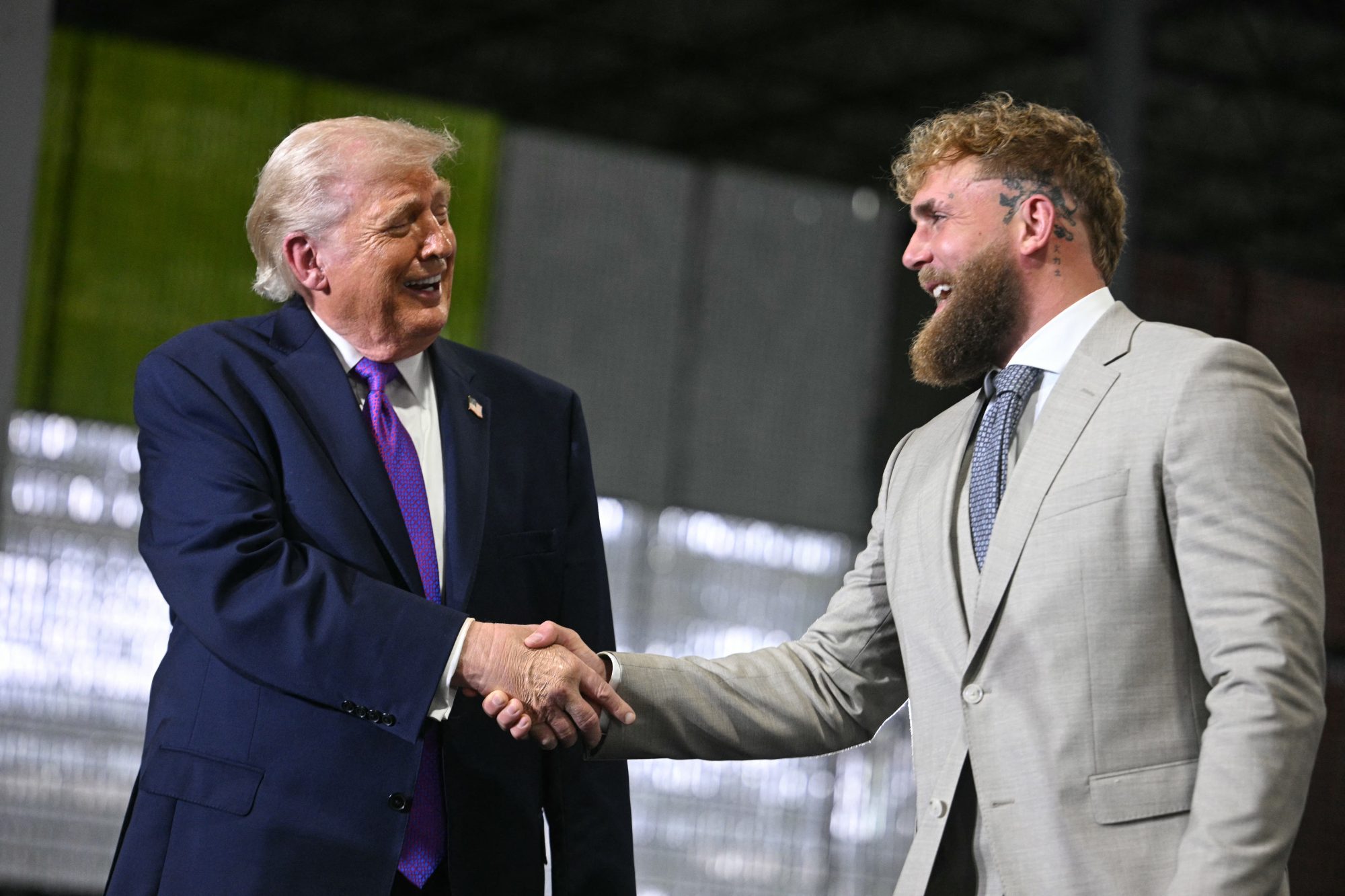 Trump brings Jake Paul on stage at Kentucky rally – predicts YouTuber-turned-boxer will run for office
