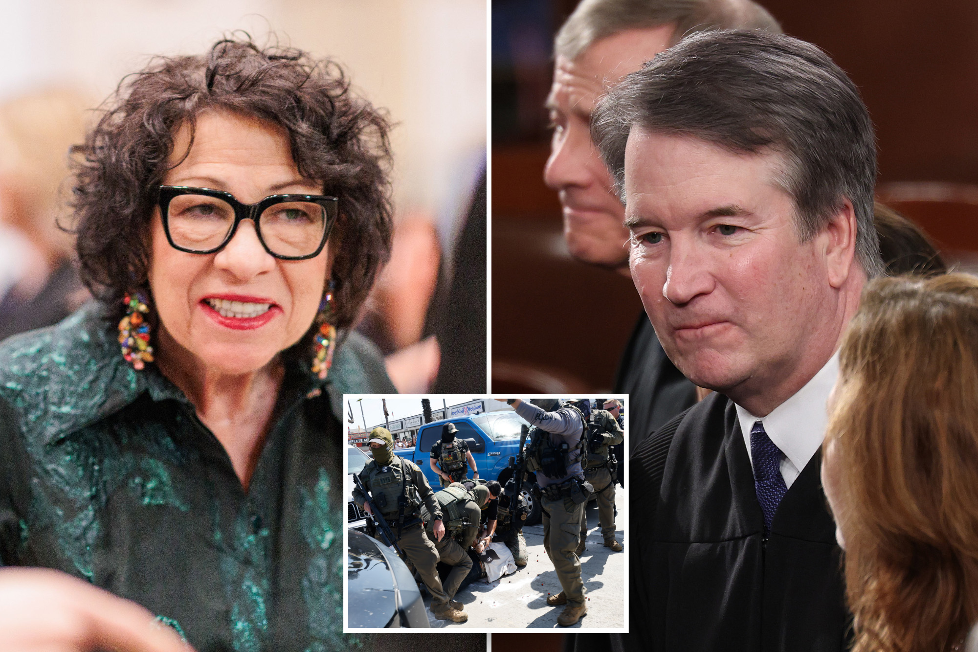 Supreme Court Justice Sonia Sotomayor claims colleague Brett Kavanaugh’s prep school upbringing sways his stance on ICE raids