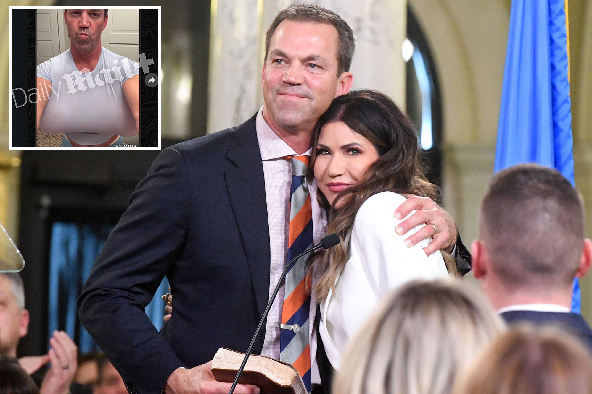 An illegal migrant may have exposed Kristi Noem’s husband’s salacious cross-dressing secret