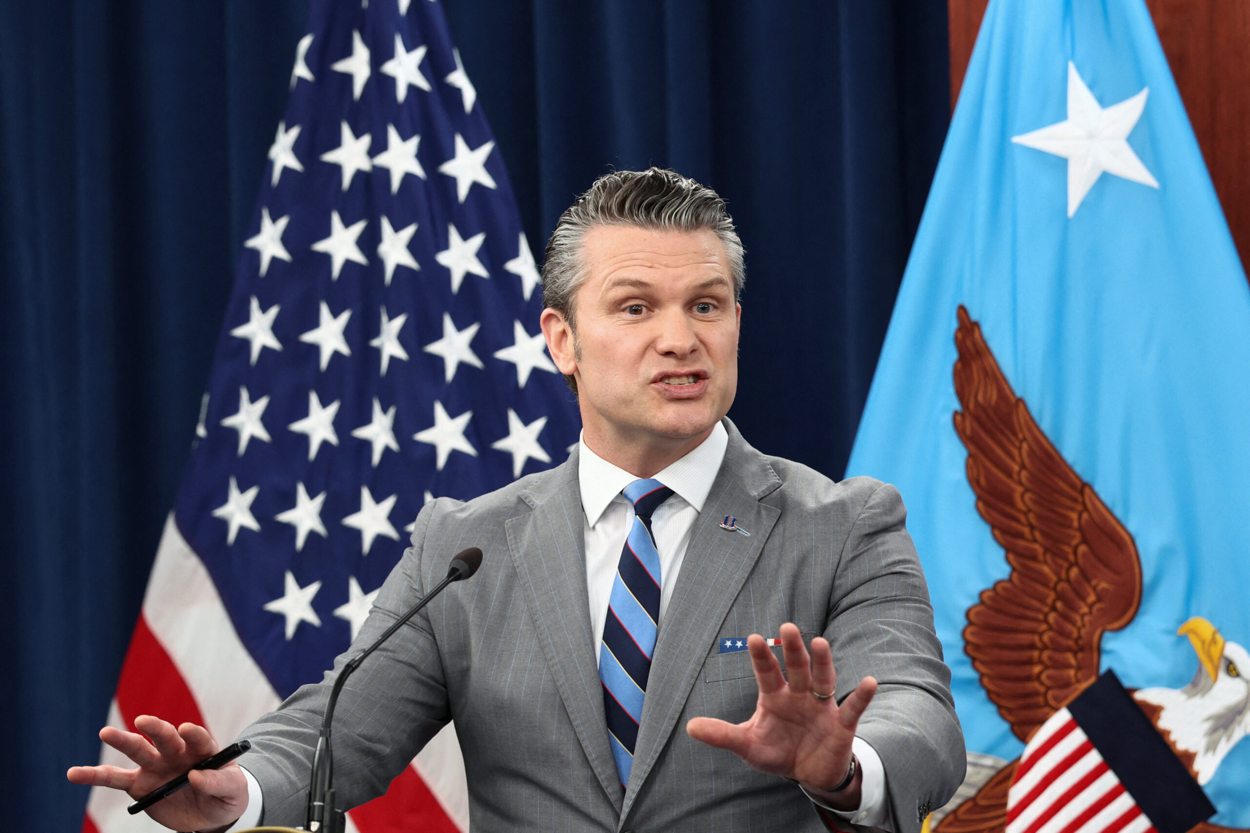 Hegseth warns Iran laying mines violates cease-fire, won’t deny report it could take six months to clear the Strait of Hormuz