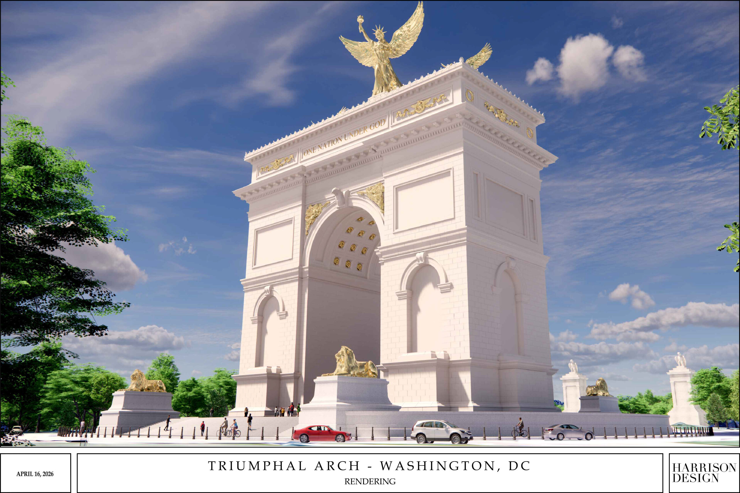 Trump administration reveals massive, 250-foot triumphal arch design plan