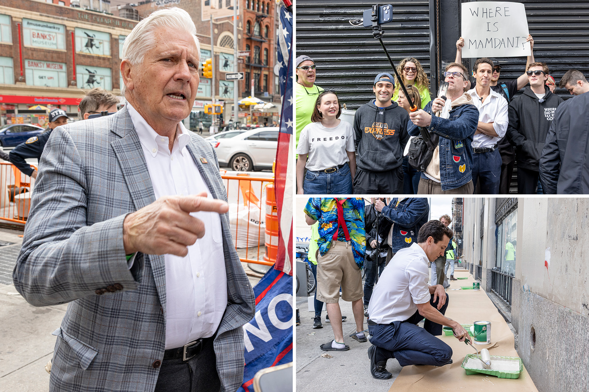 Blakeman joins ‘patriots’ Nick Shirley and NYC influencer Joe Sweeny for Canal Street cleanup
