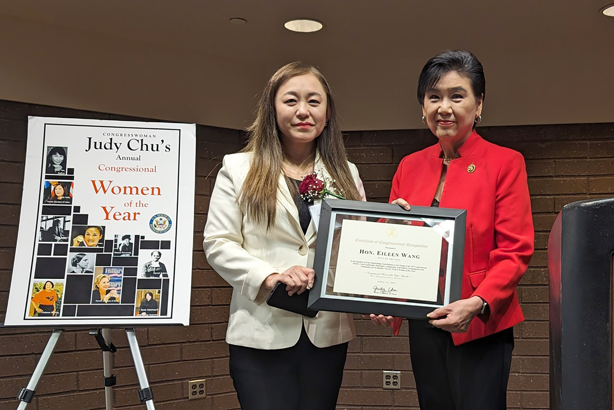 Chinese agent Eileen Wang honored as ‘Woman of the Year’ by lefty Congresswoman Judy Chu