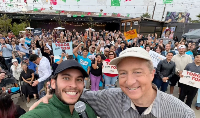 Shocking six-figure sum Tom Steyer paid to Latino influencer living outside California