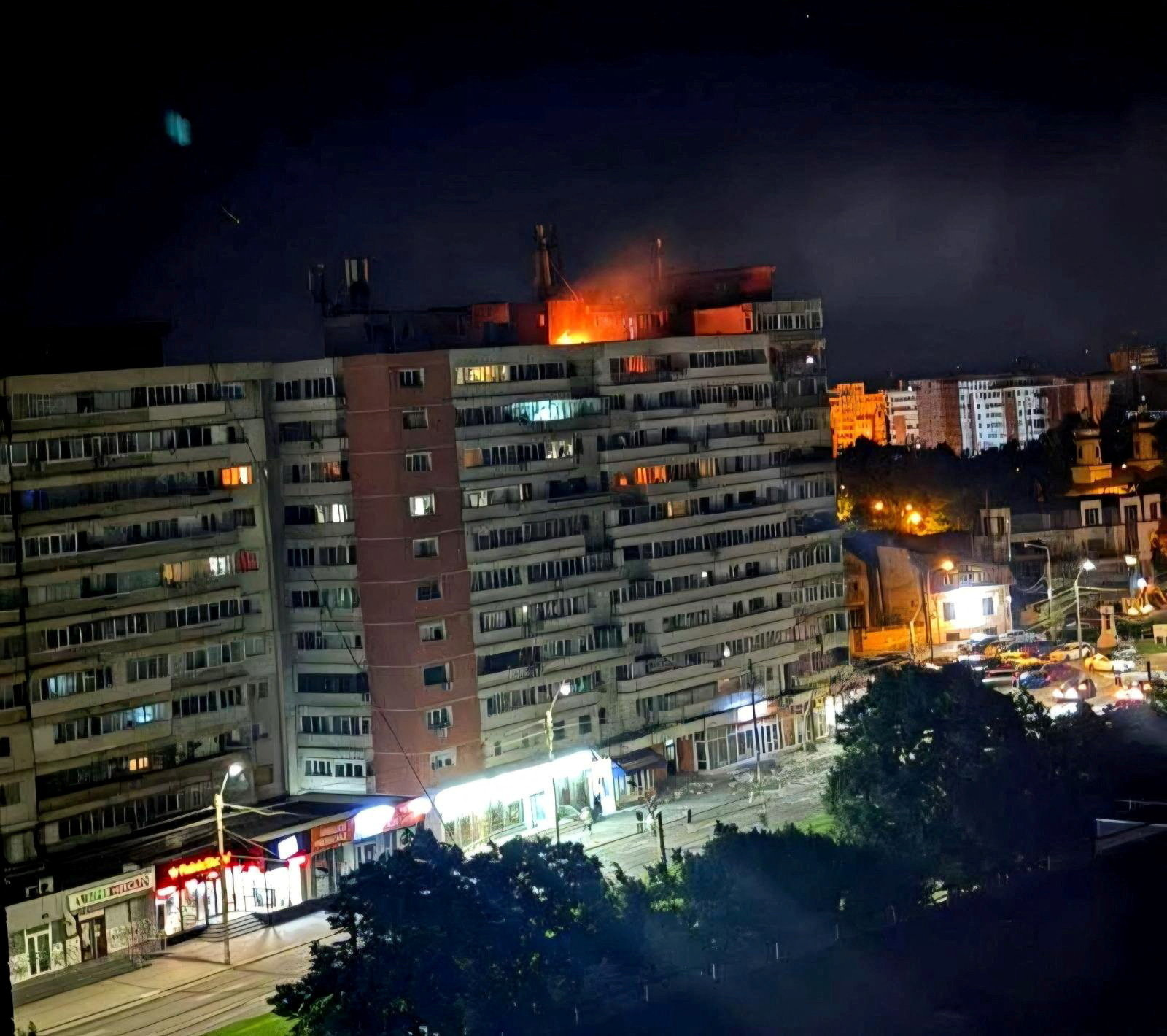 Armed Russian drone slams into Romanian apartment building, leaving two injured
