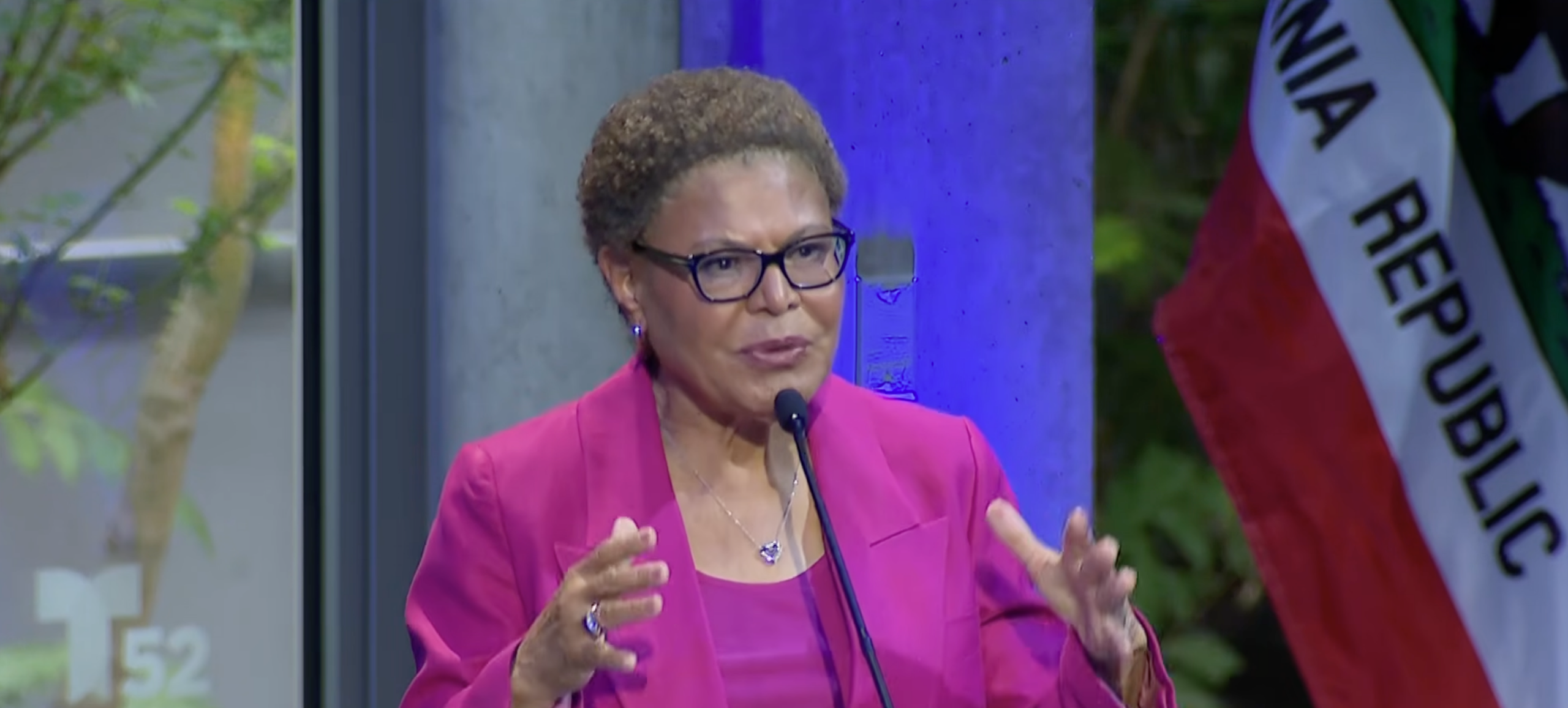 Karen Bass makes obscene gaffe during live LA mayoral debate