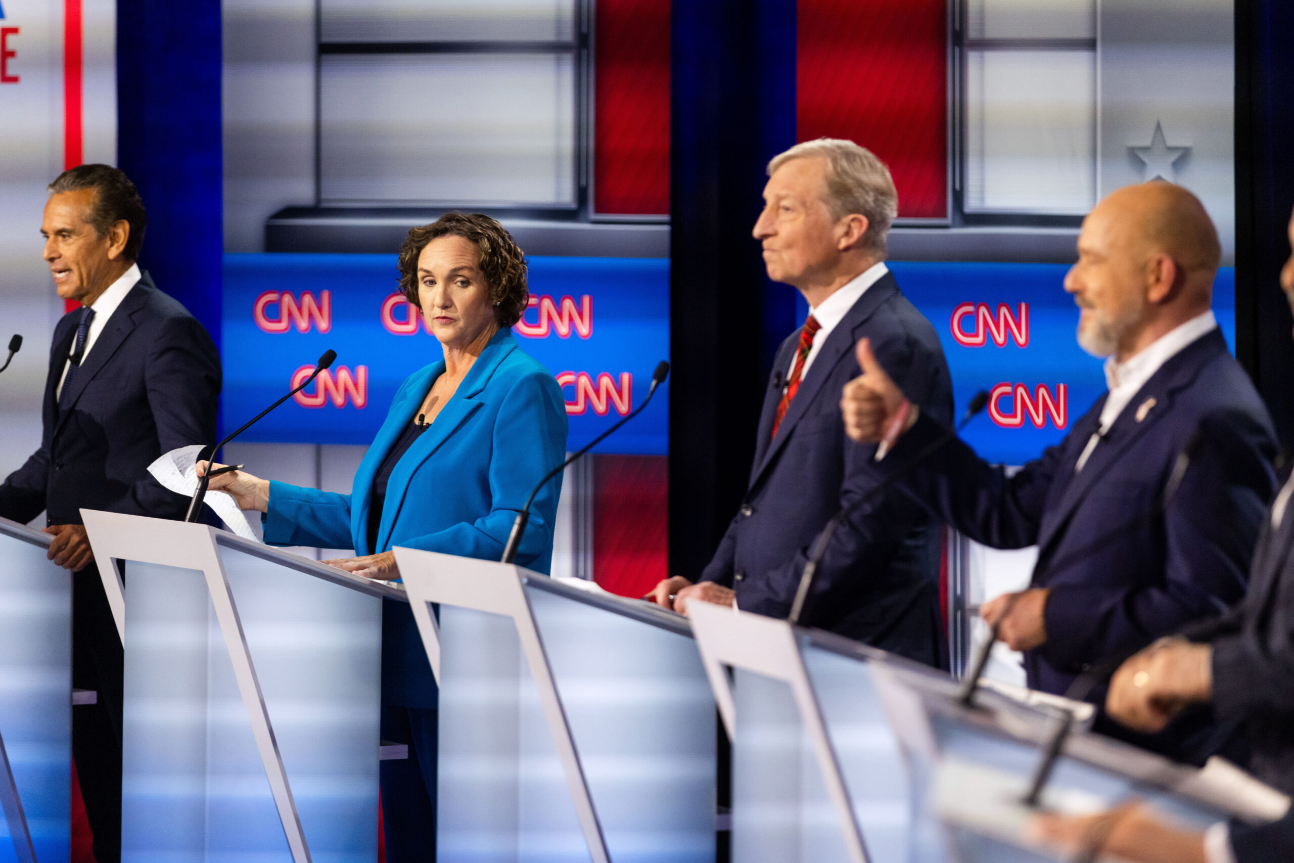 Candidates for governor asked to use one-word to describe Gavin Newsom’s performance