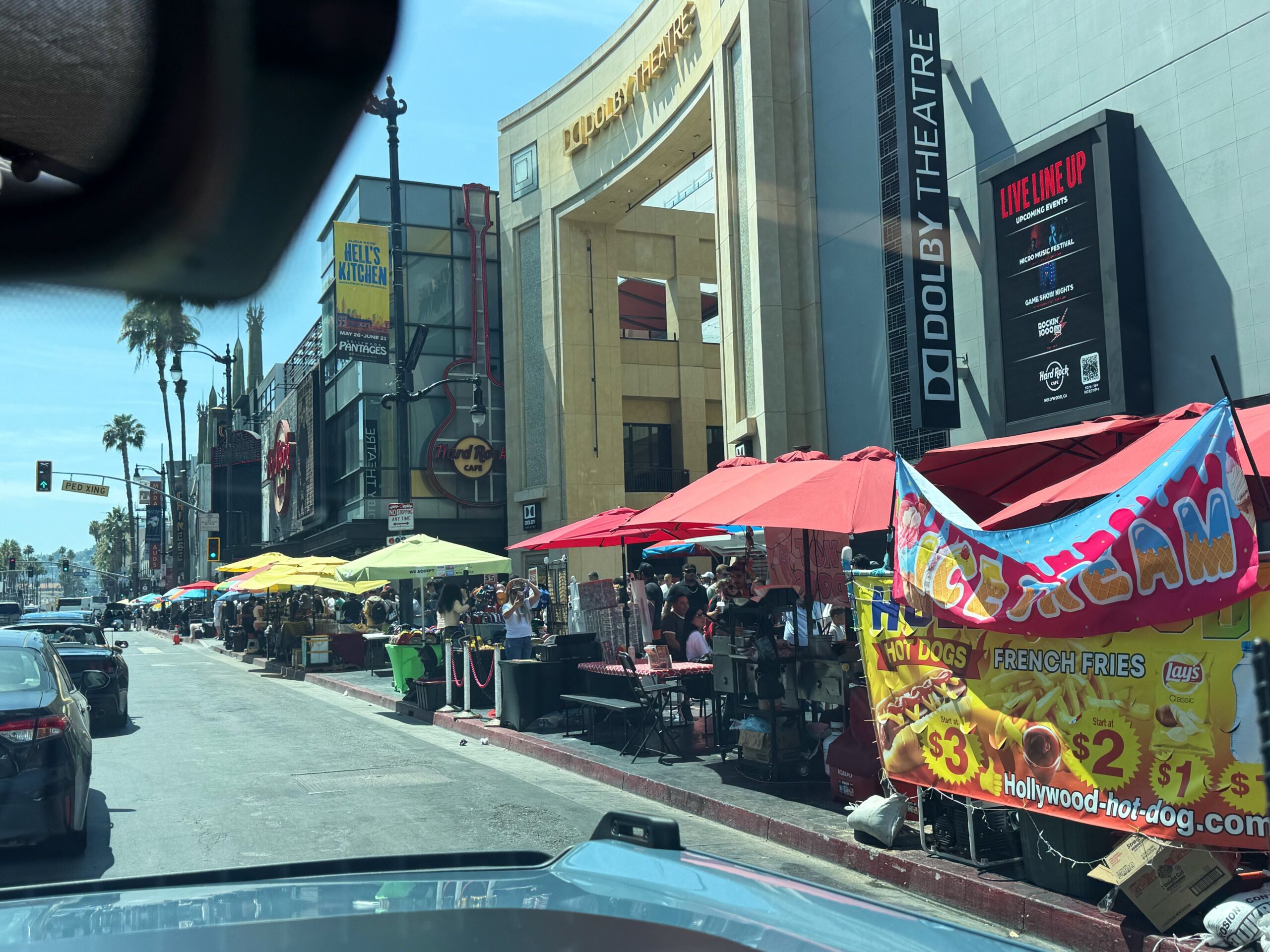 Image of overrun Hollywood Boulevard shows chaotic reality of iconic LA stretch