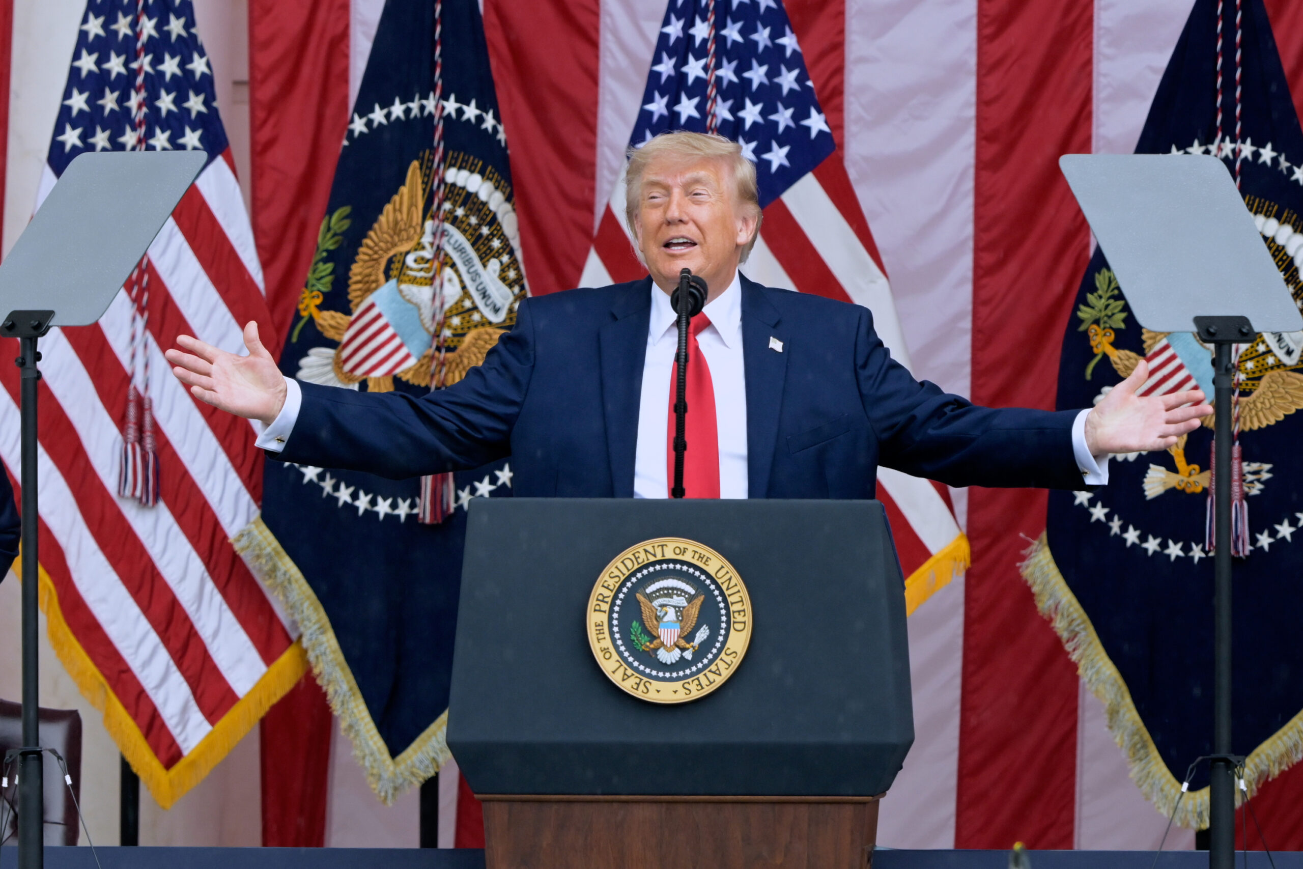 Trump vows Iran will never have nukes while mourning 13 servicemembers who’ve died in ongoing war
