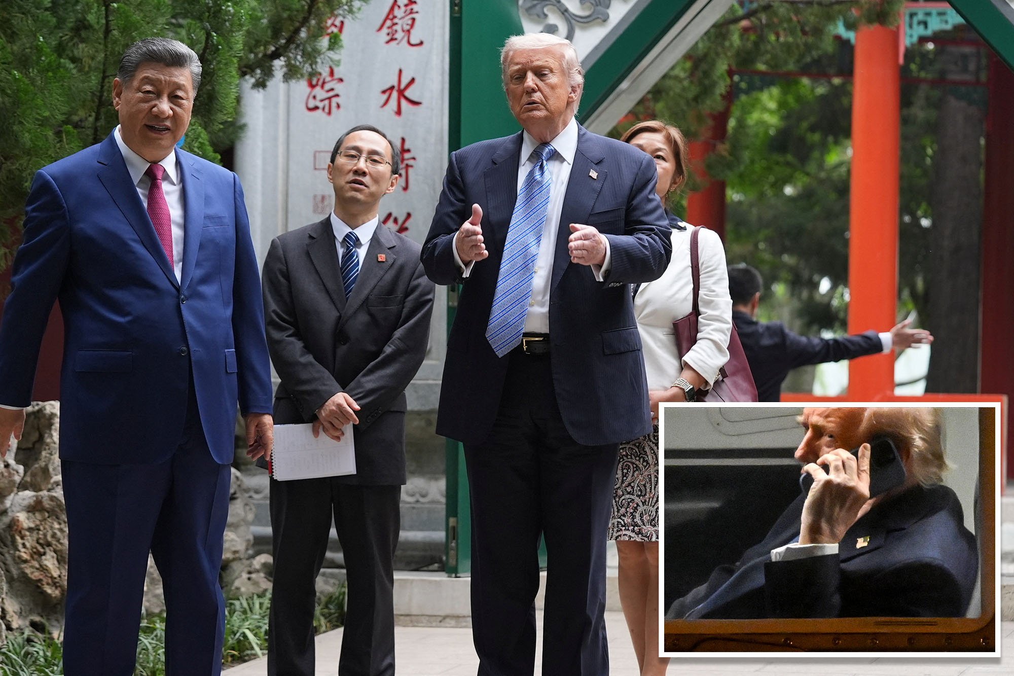 Trump bare knuckles his way through China summit without his trusty cellphone