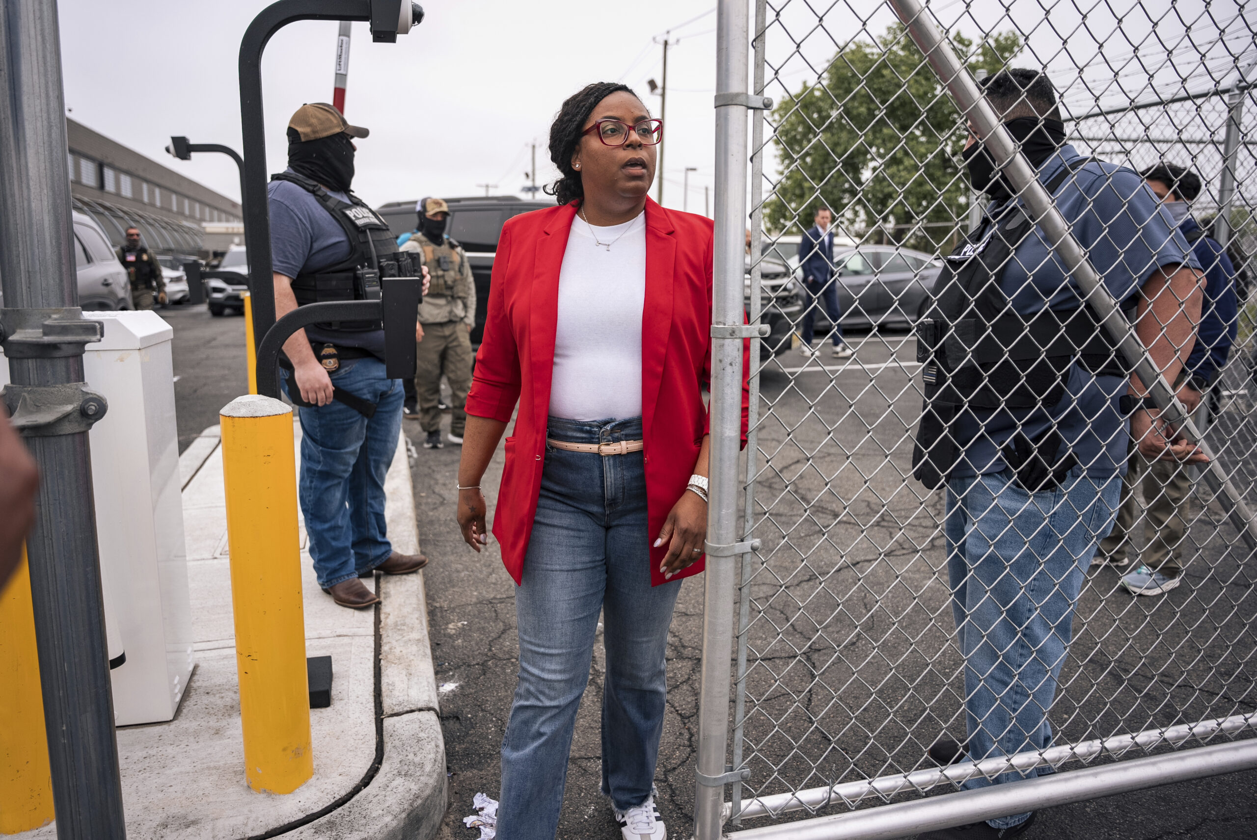 NJ Rep. McIver’s ‘assault’ on cops at ICE protest is protected by free speech, lawyer claims