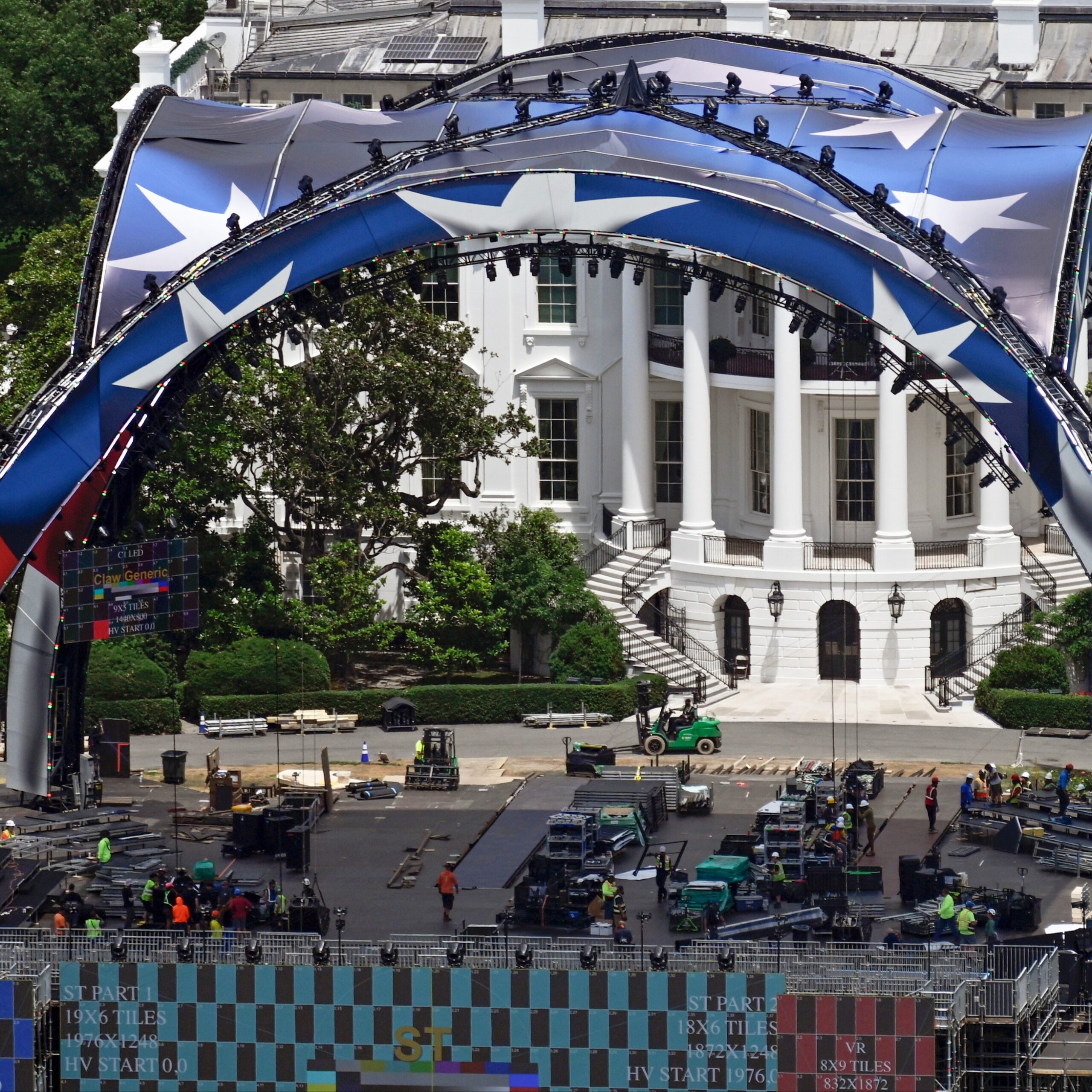 Behind the scenes of White House’s UFC octagon that Trump boasts will host the ‘roughest people’
