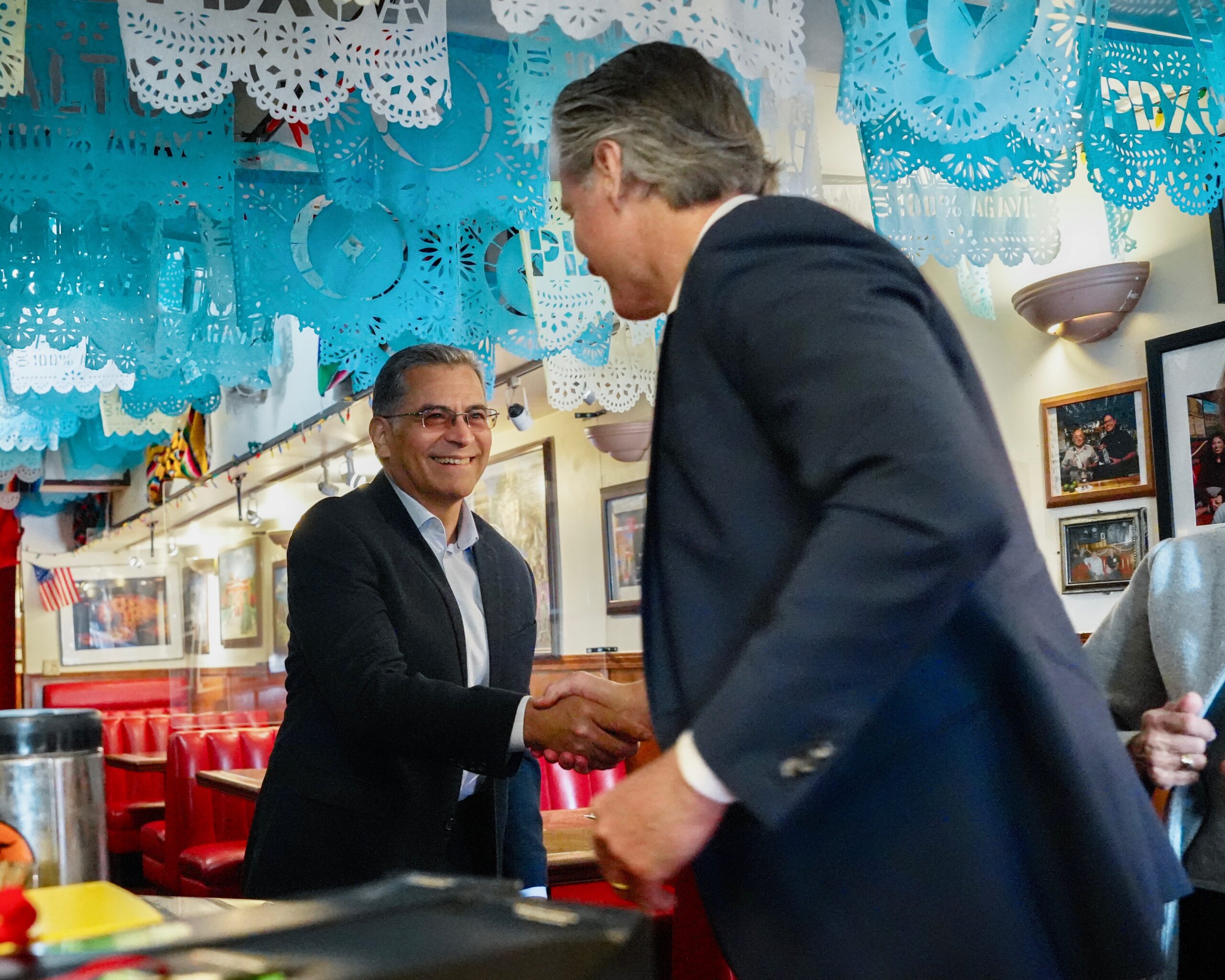 Gavin Newsom and Xavier Becerra hold mystery meeting at Mexican hotspot in San Francisco