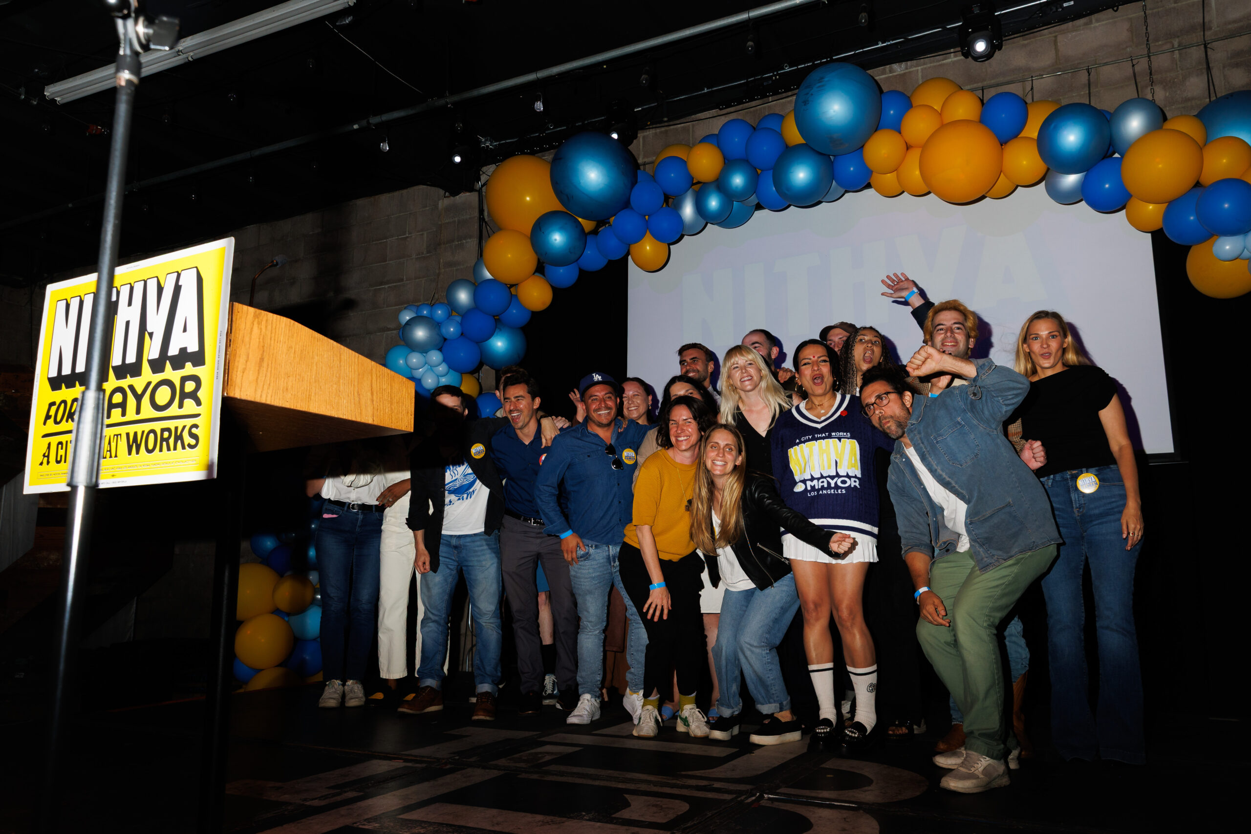 The problem with Nithya Raman’s campaign perfectly captured in election night party photos
