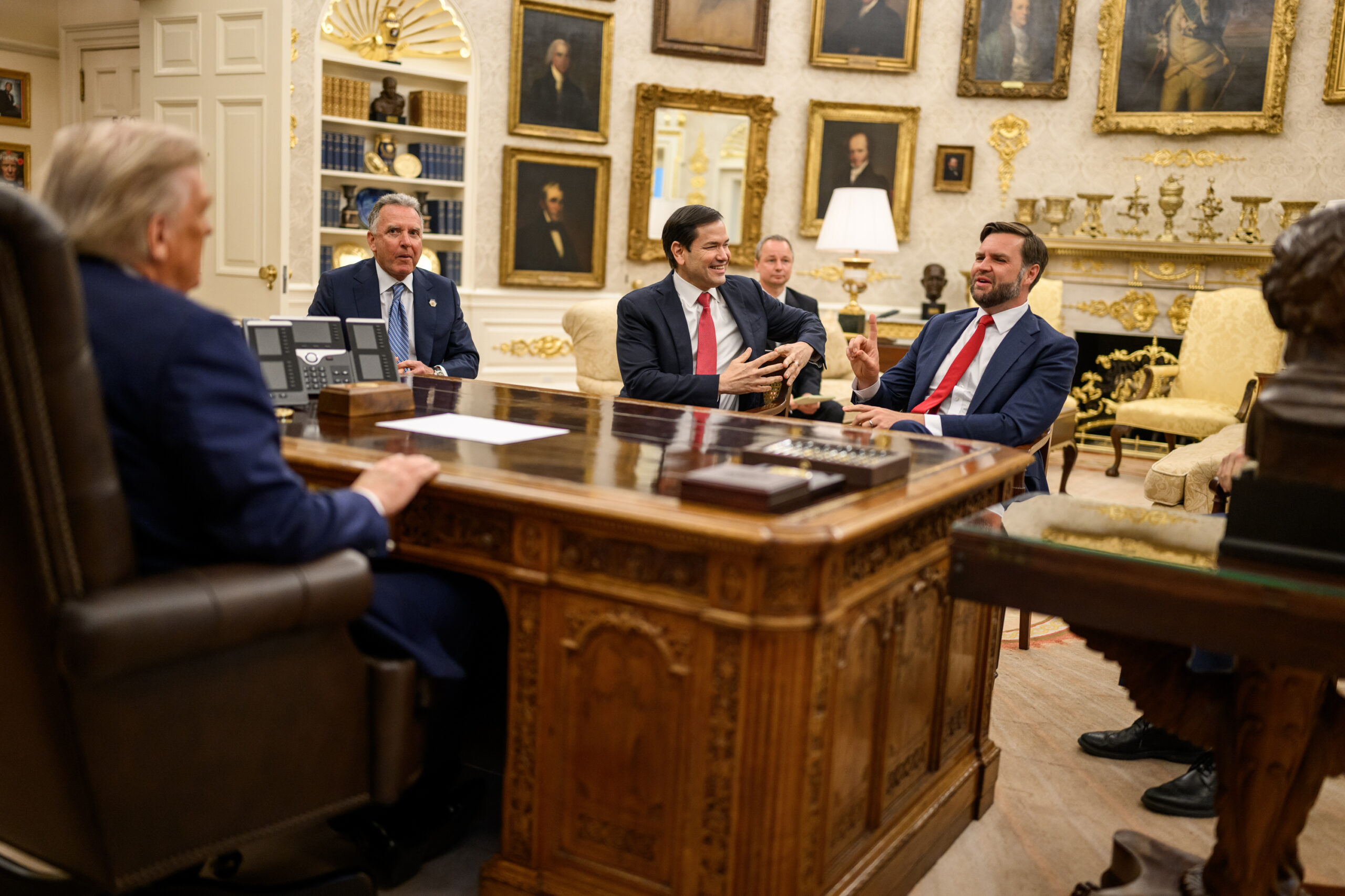 Trump jokingly reveals whom he’ll blame if Iran deal goes sideways: ‘You better be careful’