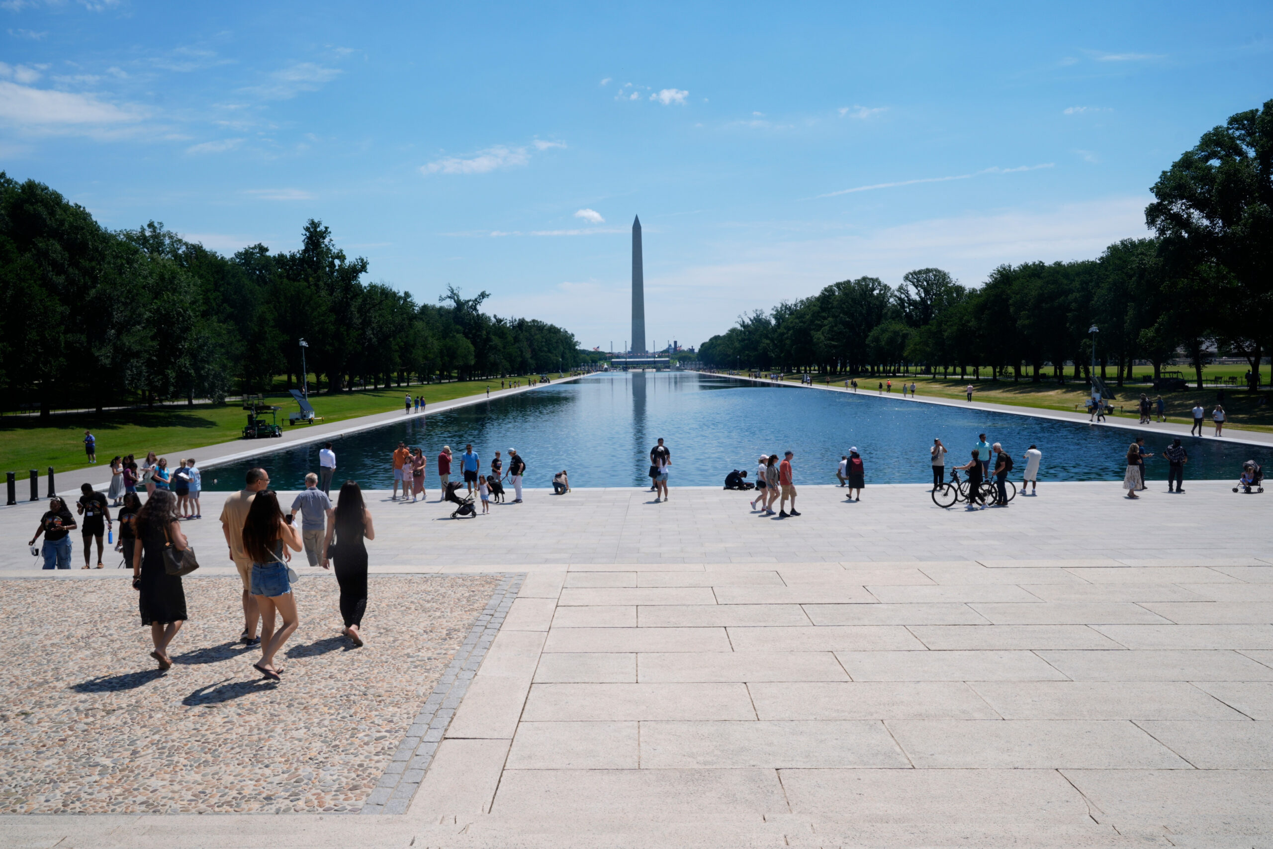 There are unreported cases of ‘threatening messages’ to Trump near Reflecting Pool, interior secretary says