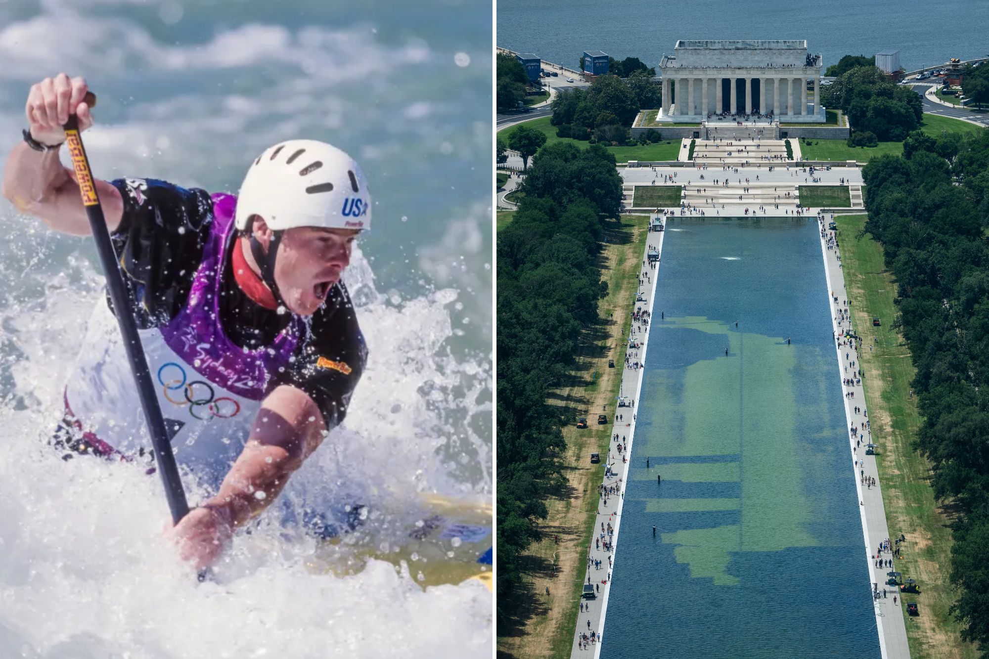 American Olympic canoeist indicted for alleged vandalism of Lincoln Memorial Reflecting Pool