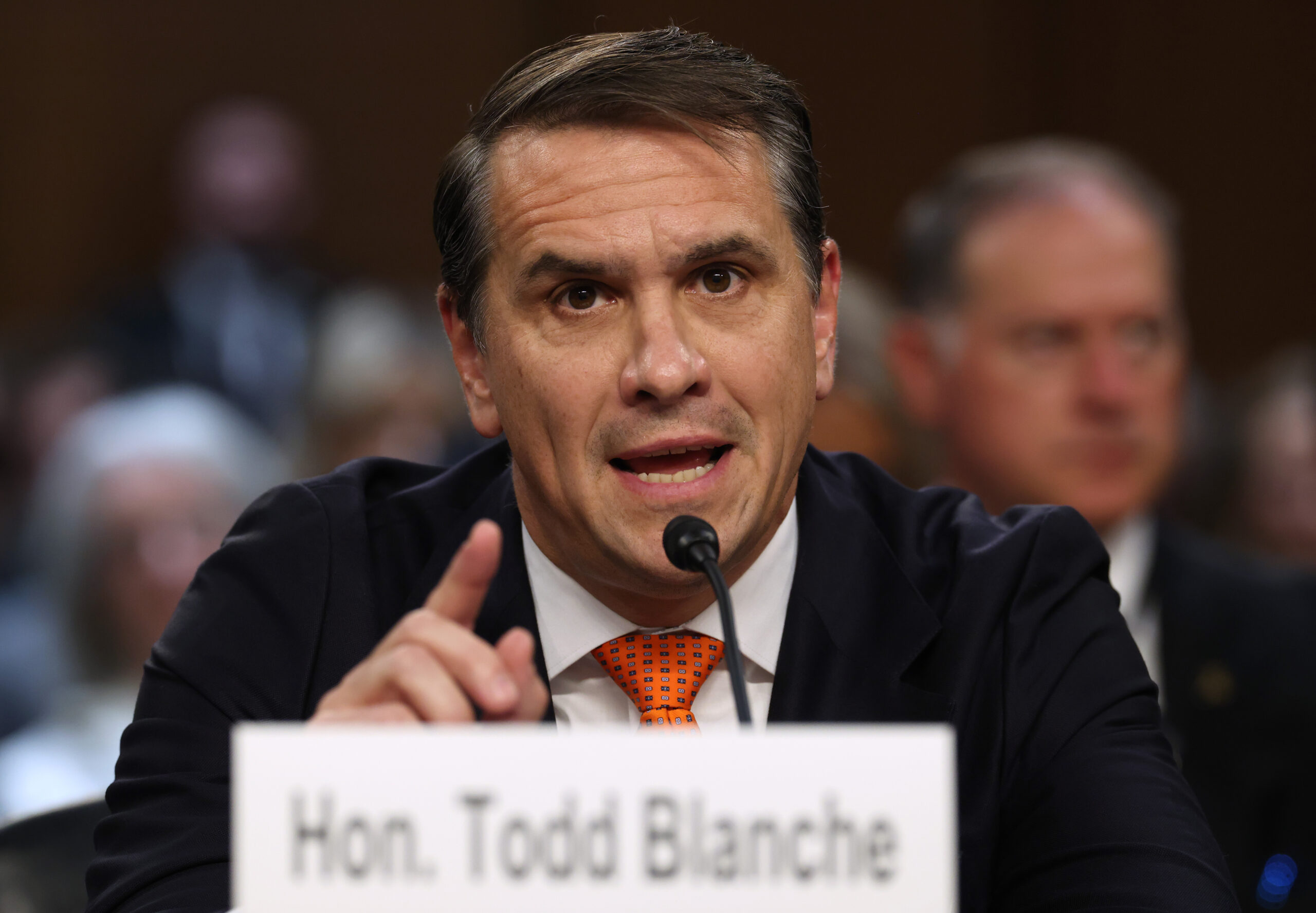 DOJ has no evidence that Epstein trafficked victims to other men,  acting AG Todd Blanche says