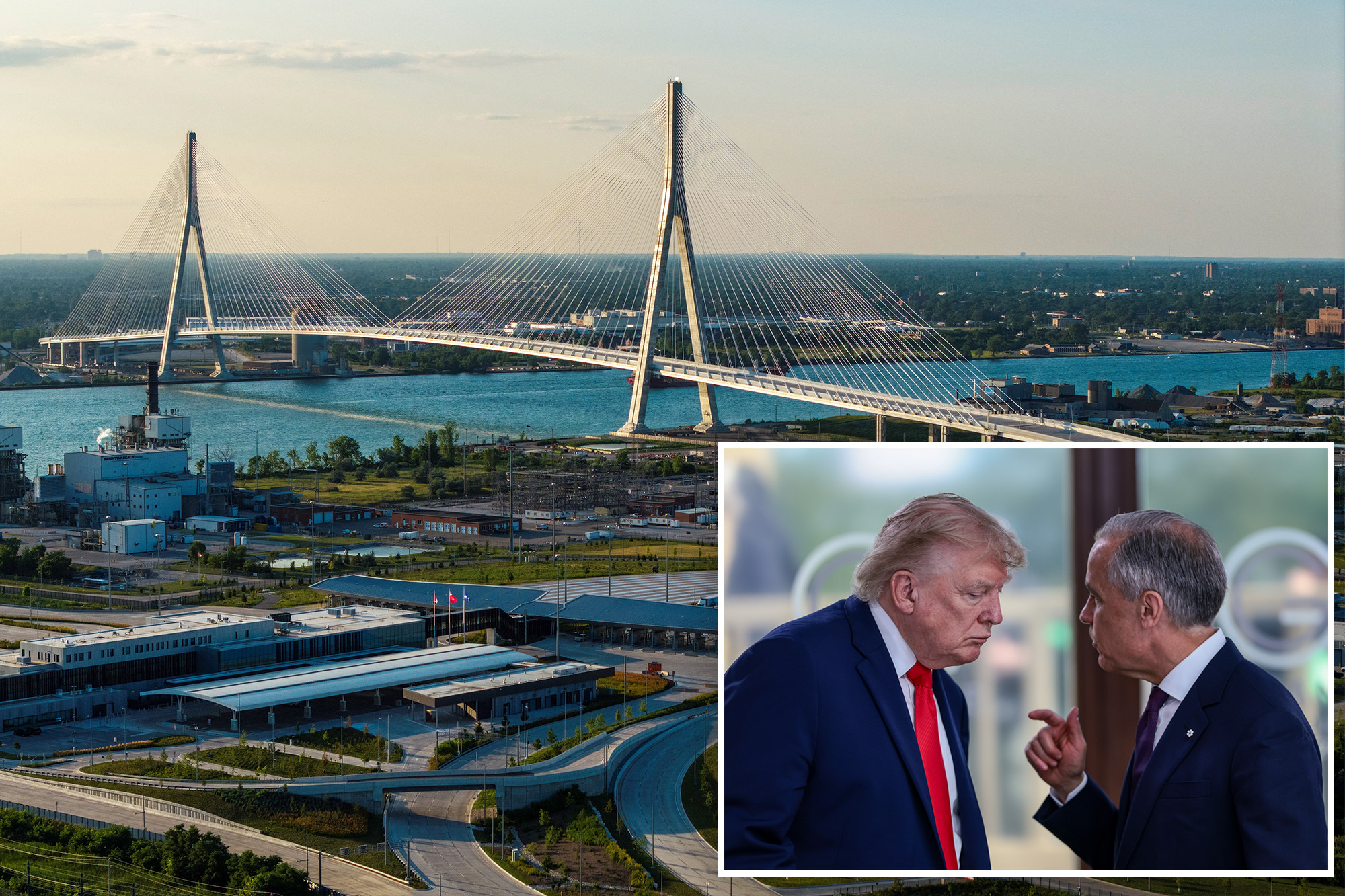 Trump’s relaunched trade war with Canada scuttles major international bridge opening — named for sports icon