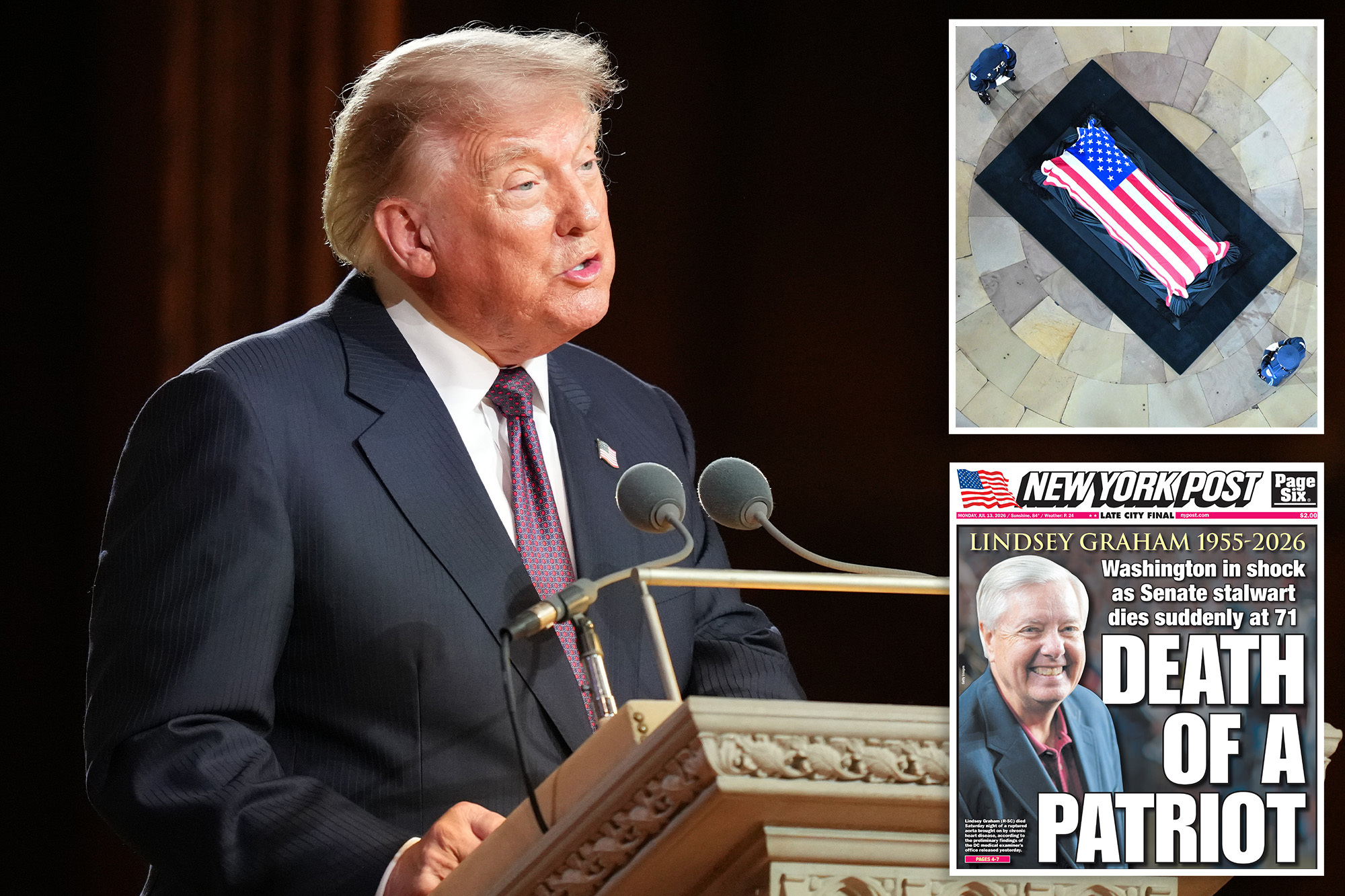 Trump gives out Lindsey Graham’s personal phone ‘number of 20 years’ at his funeral — reprising famous political spat