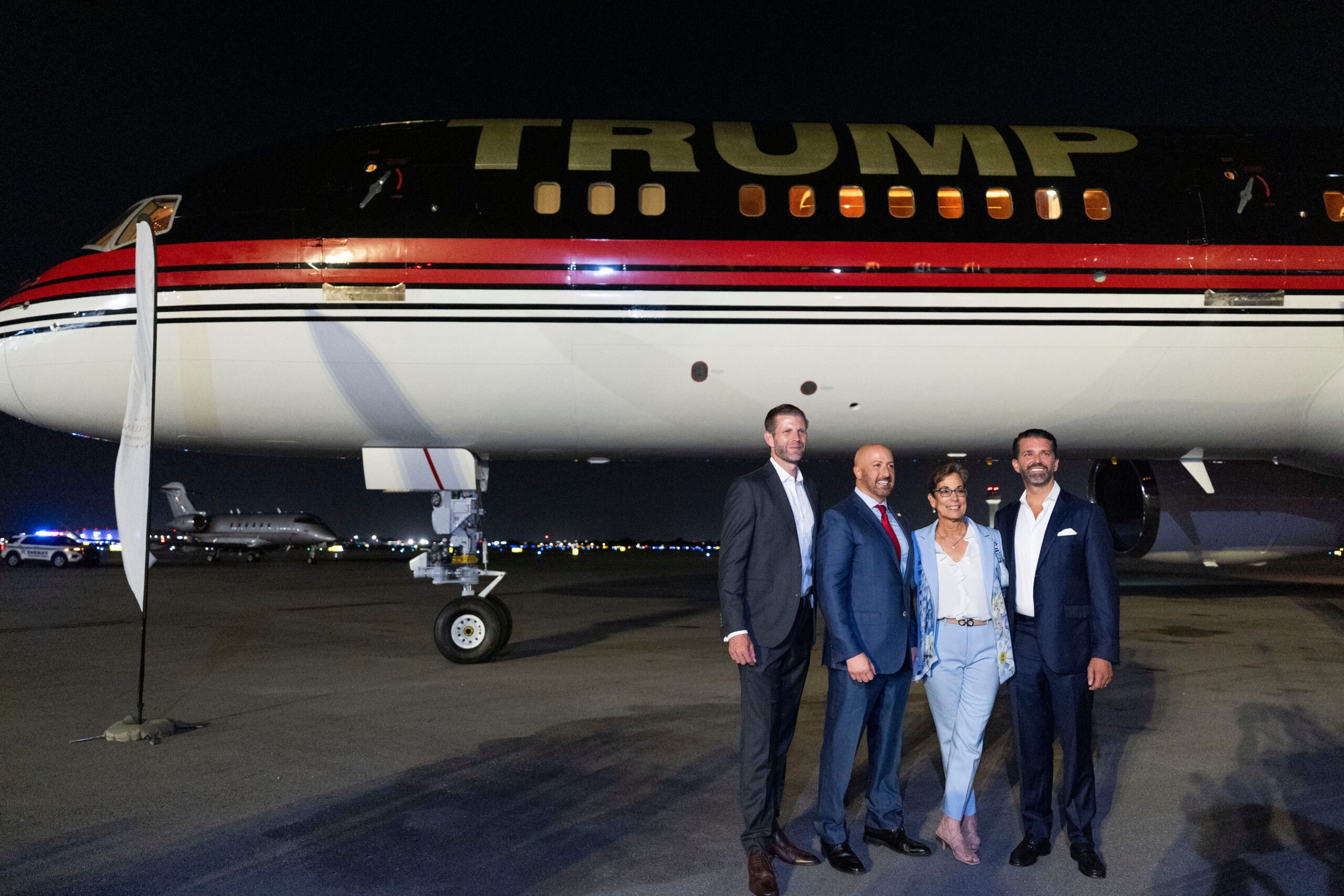 Palm Beach airport officially becomes Trump International as president’s personal plane makes first landing