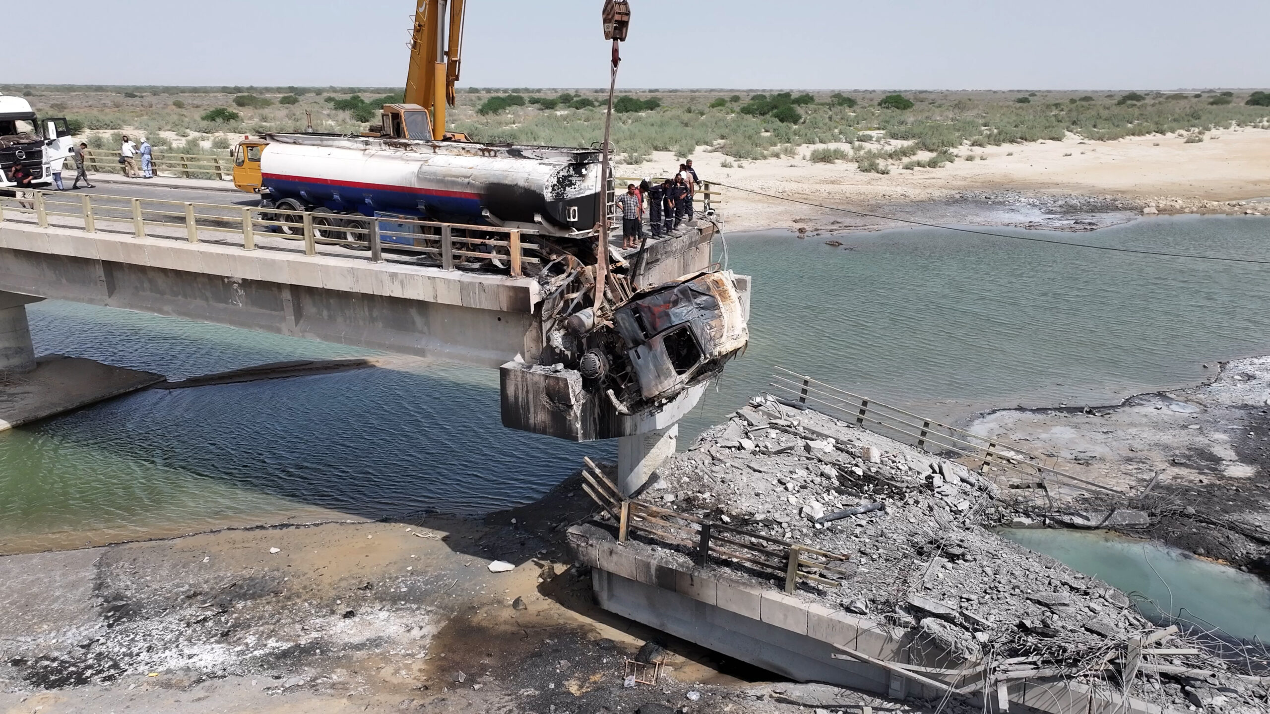 Trump vows to destroy one Iranian bridge or power plant for every shot Tehran takes at Strait of Hormuz shipping