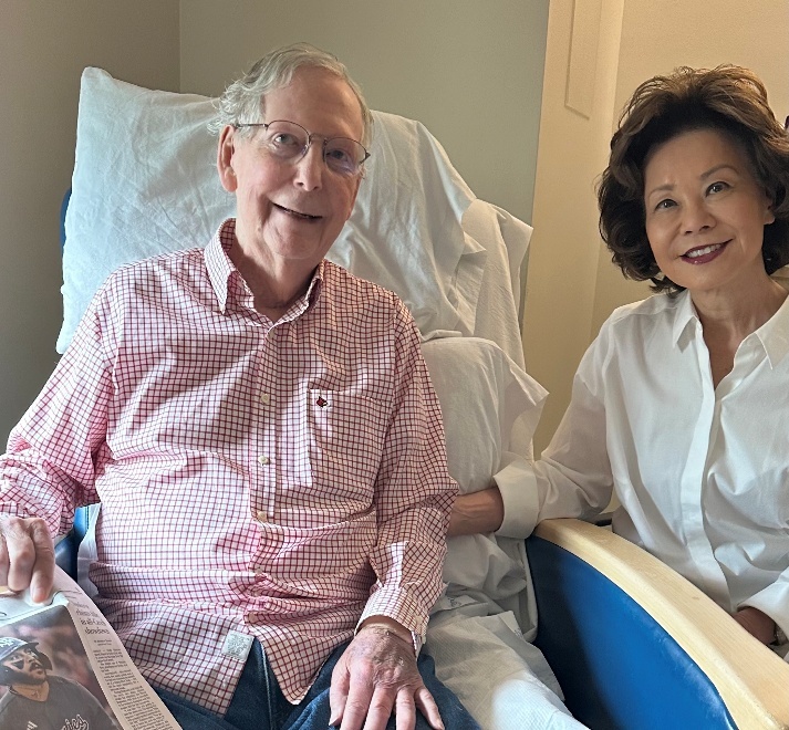 Sen. Mitch McConnell, 84, breaks silence on mystery ailment with photo after hospital stay, questions about health