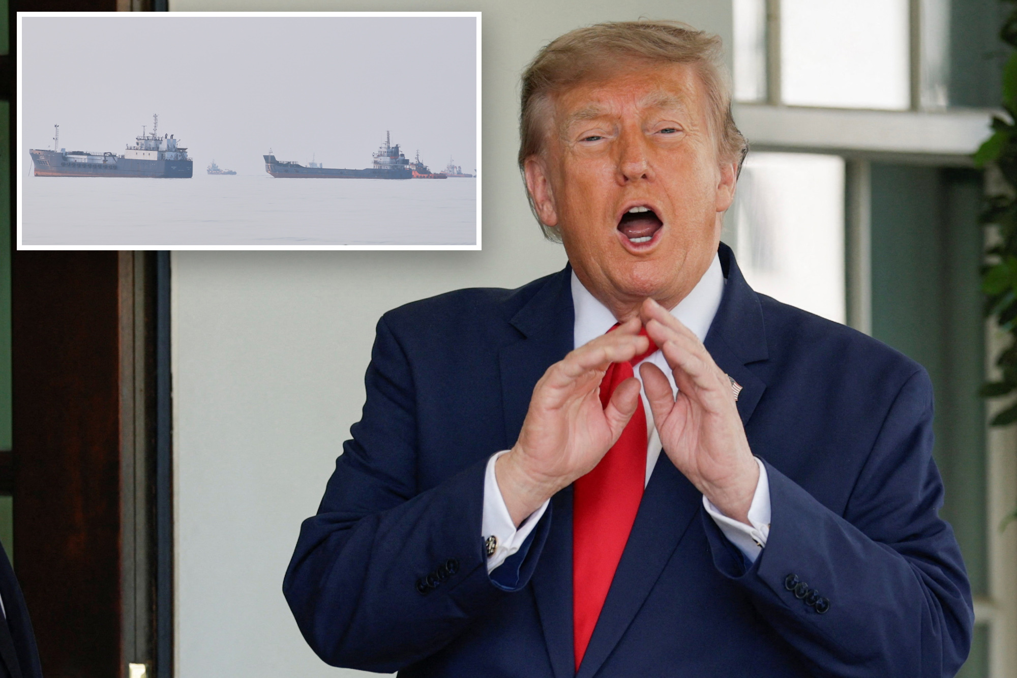 Trump backs off 20% toll on ships in Strait of Hormuz, pushes US investments