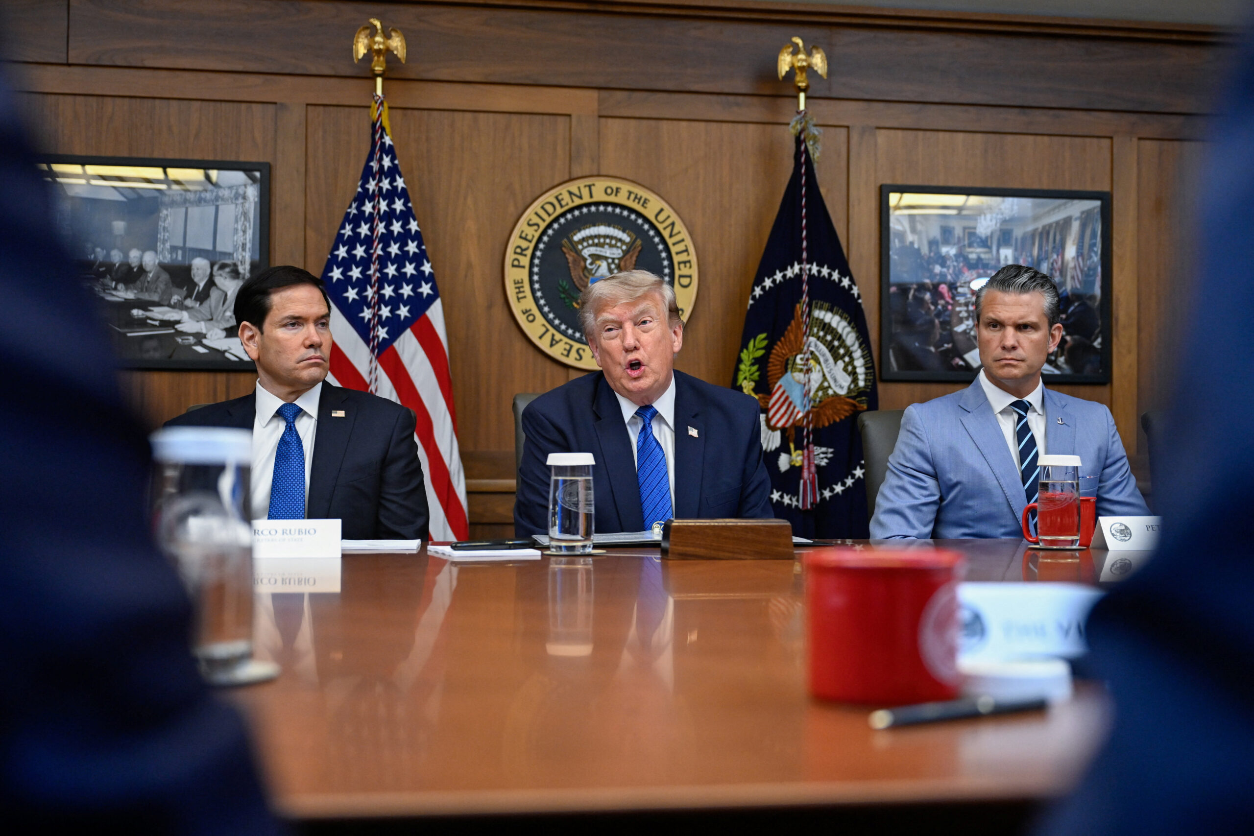 Trump previews next damaging military offensive against Iran from Camp David cabinet summit