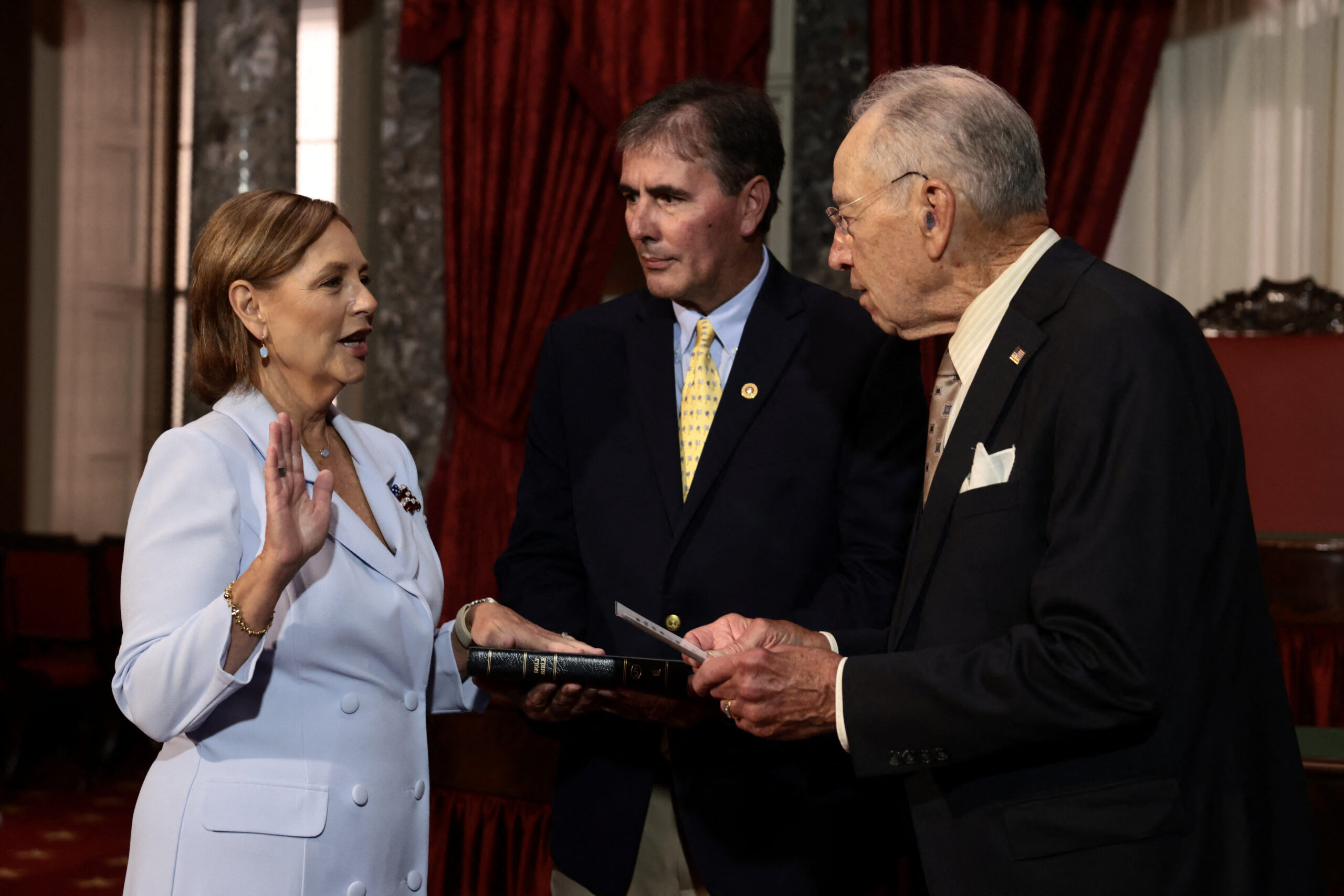 Darline Graham Nordone, sister of late Sen. Lindsey Graham, sworn in to complete his term