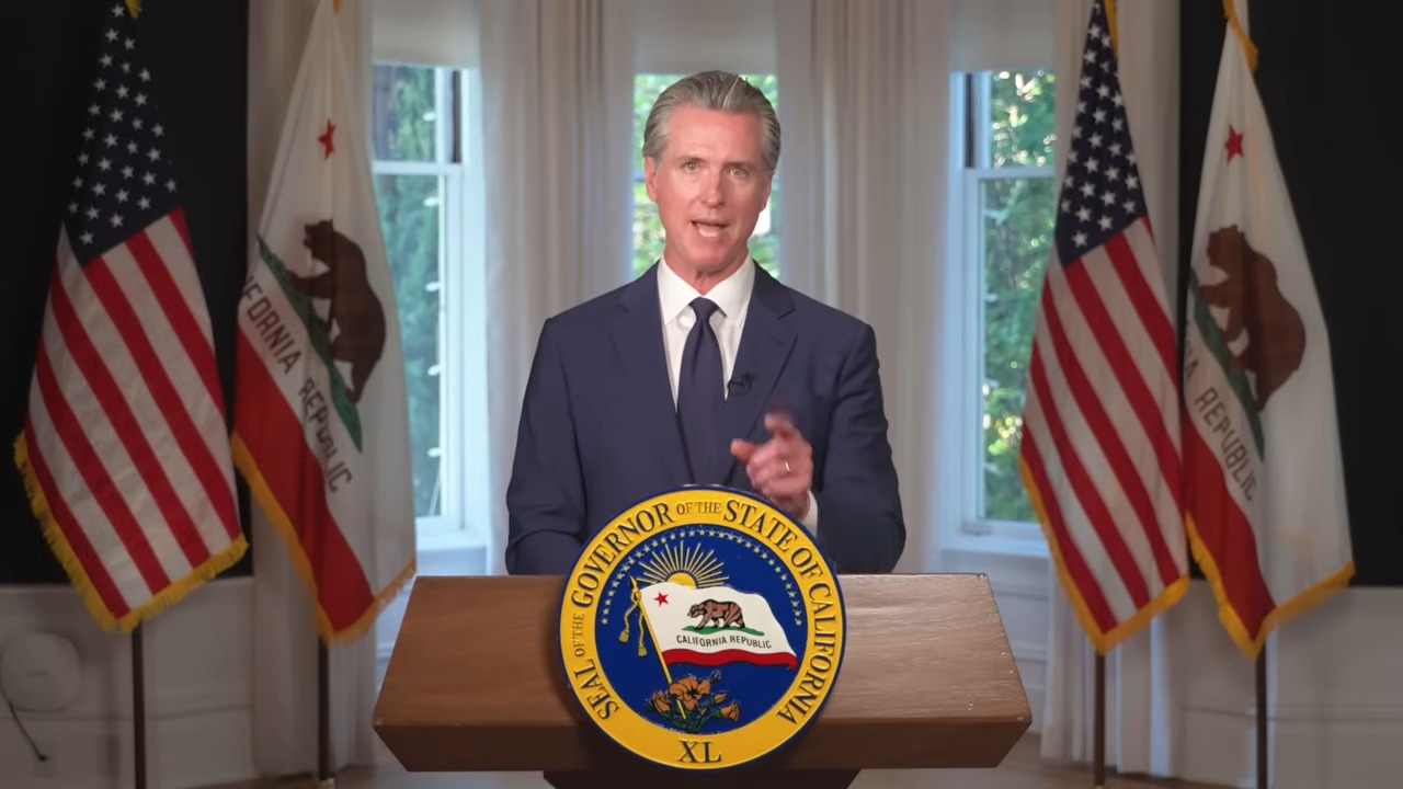 Gavin Newsom goes on Trump-bashing tirade in tedious 4th of July address