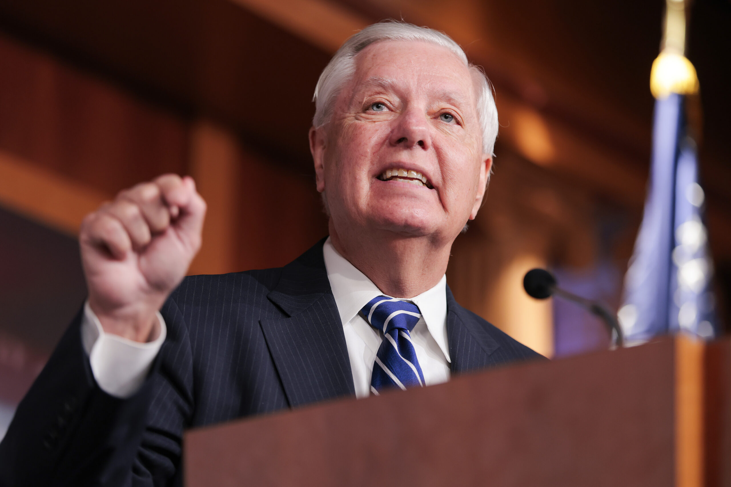 Late Lindsey Graham’s Russia, Iran sanctions bill easily passes Senate