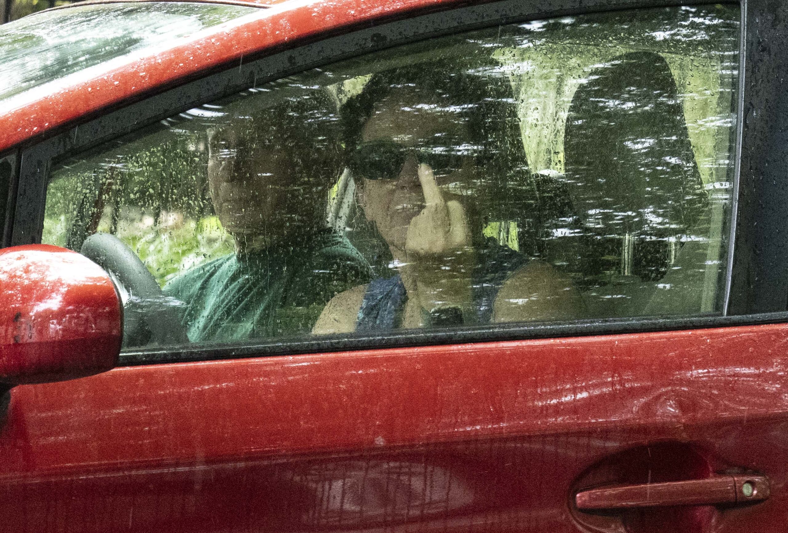 Fauci’s fed-up wife flips the bird as ex-top doc miserably takes out trash hours after contempt vote