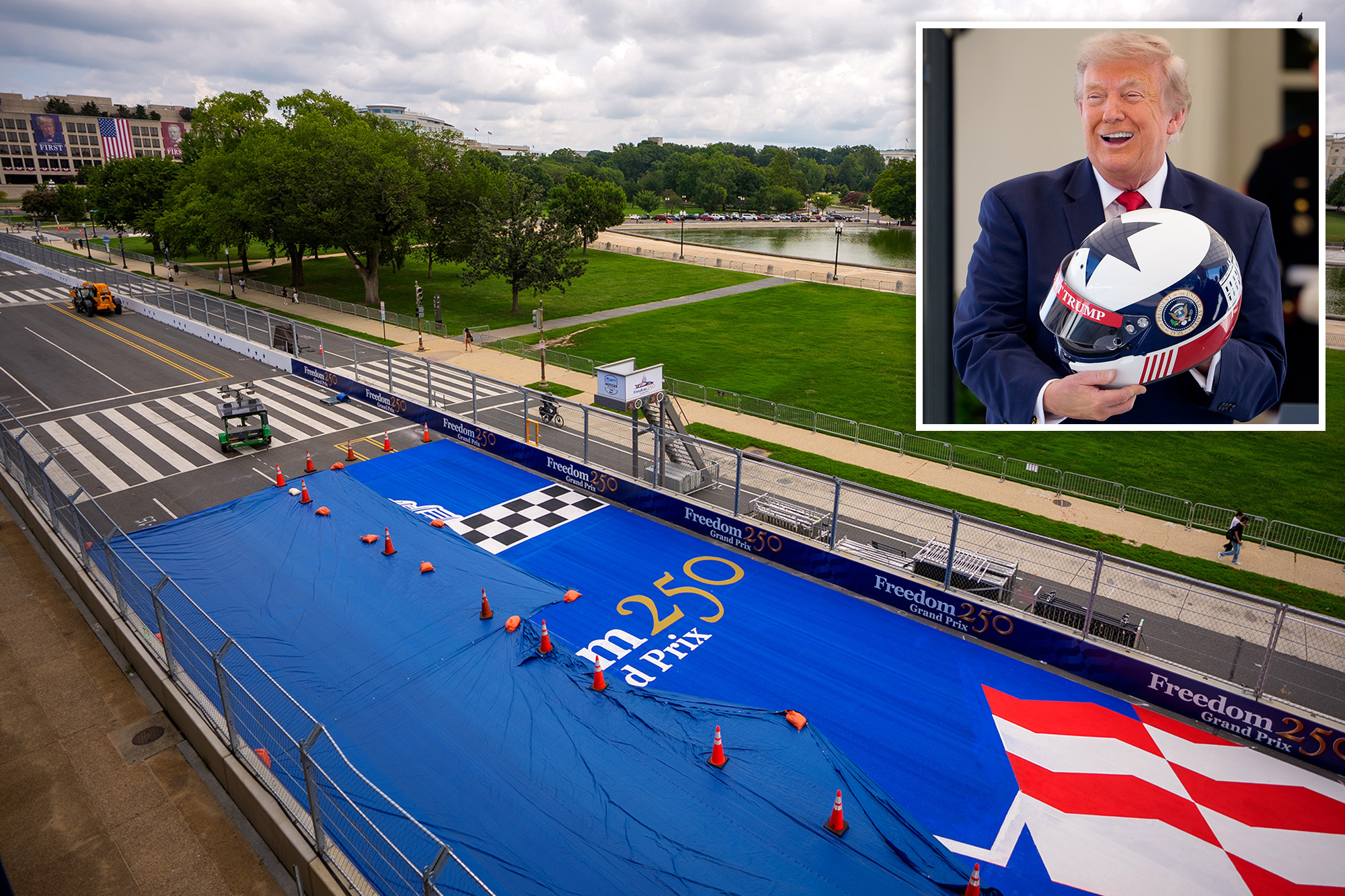 Trump to take lap of honor ahead of IndyCar Freedom 250 Grand Prix along National Mall