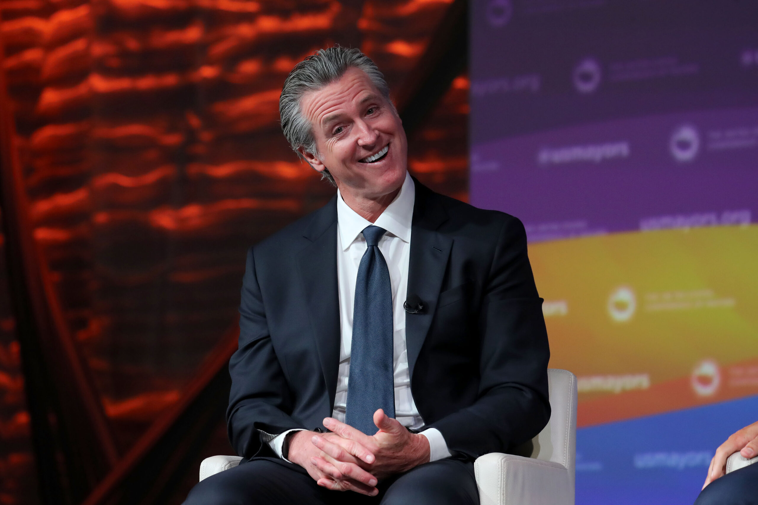 Gavin Newsom’s frisky tactic to win over group chats with cheesy one-liner ahead of 2028 presidential run
